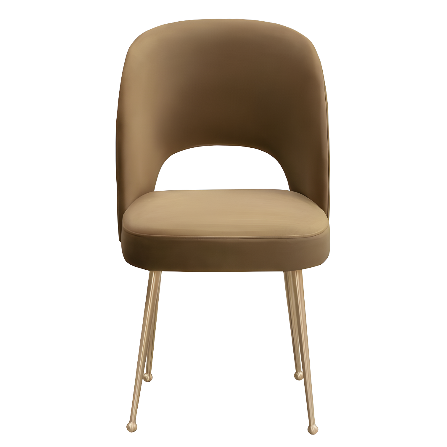 Swell Velvet Metal Side Chair