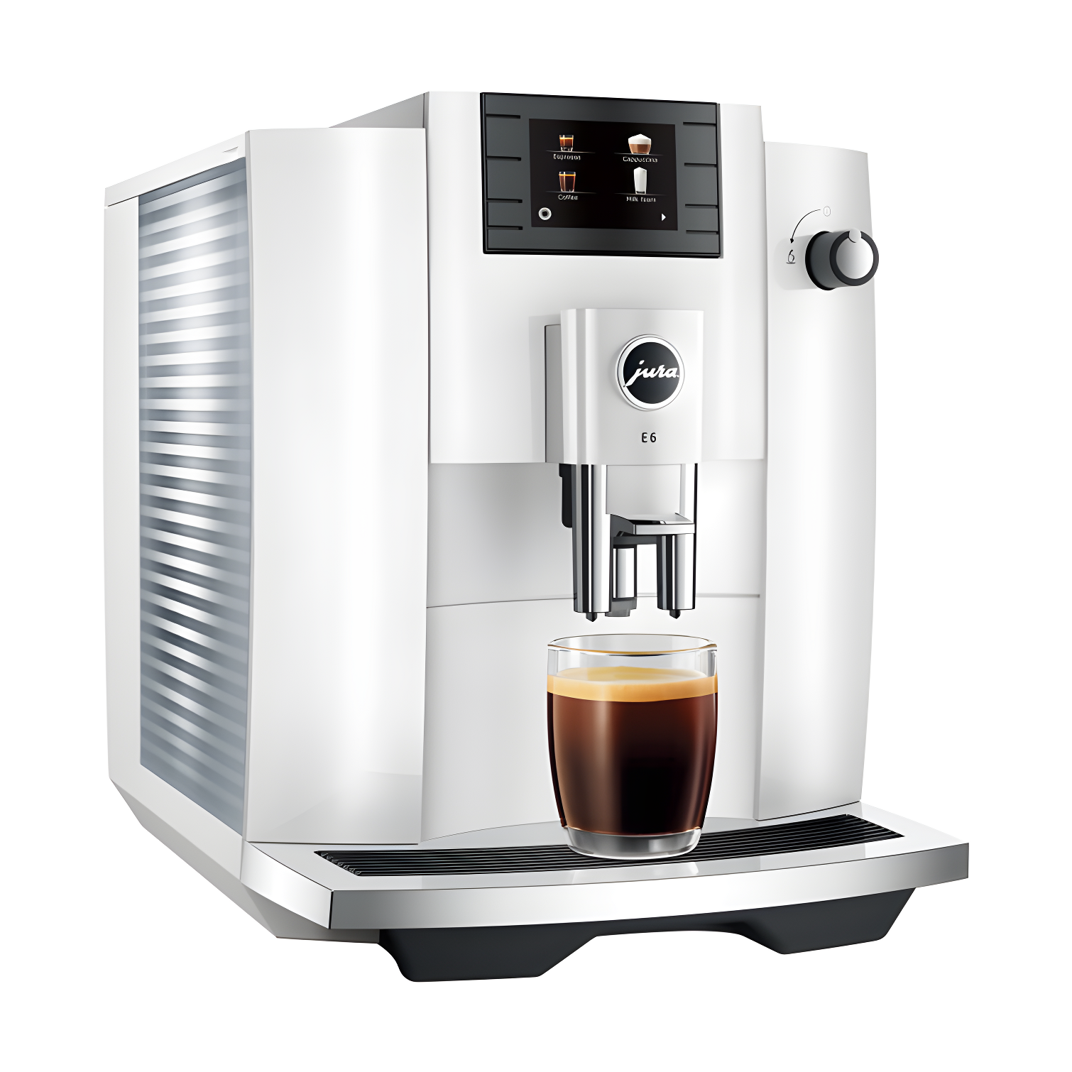 JURA ® E6 Piano White Espresso Machine