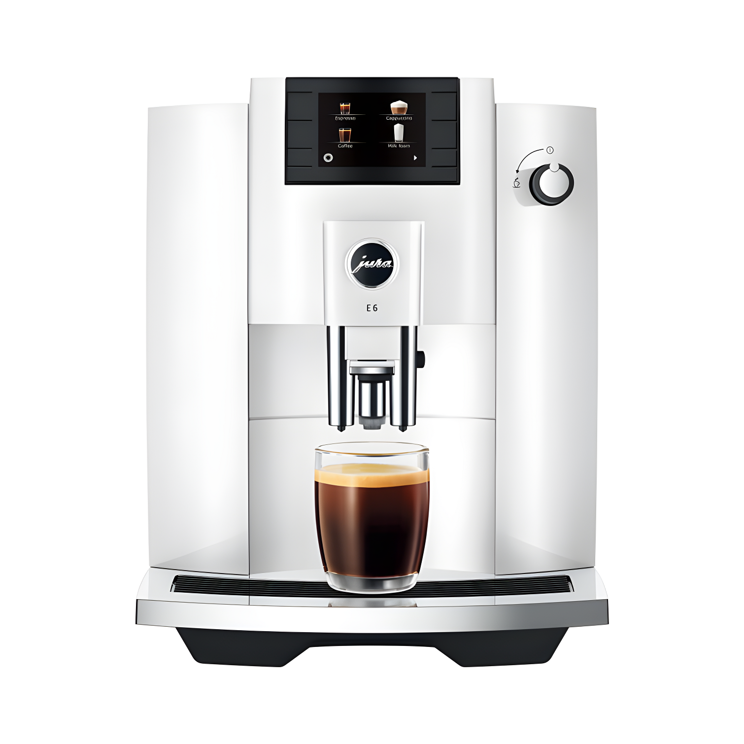 JURA ® E6 Piano White Espresso Machine