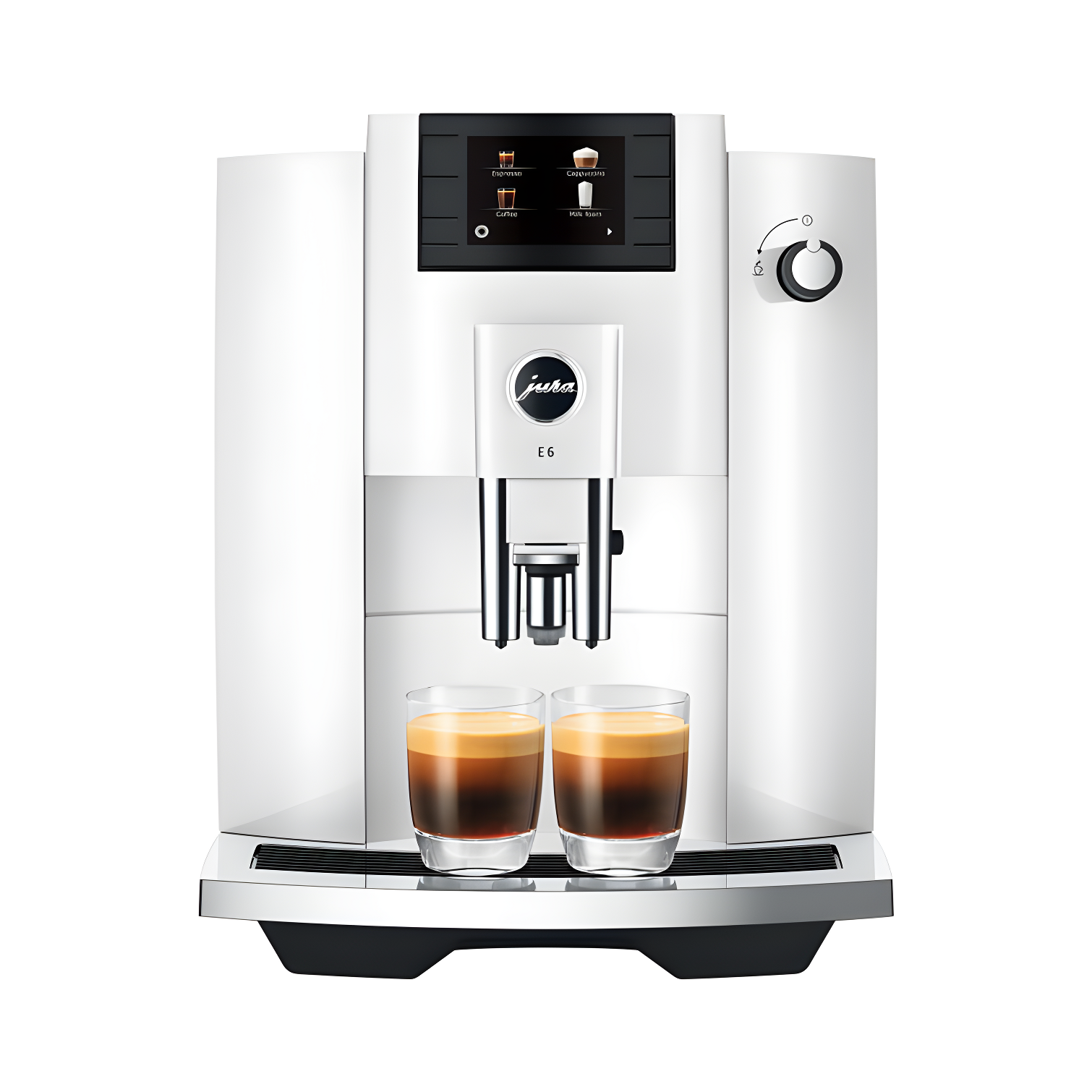 JURA ® E6 Piano White Espresso Machine