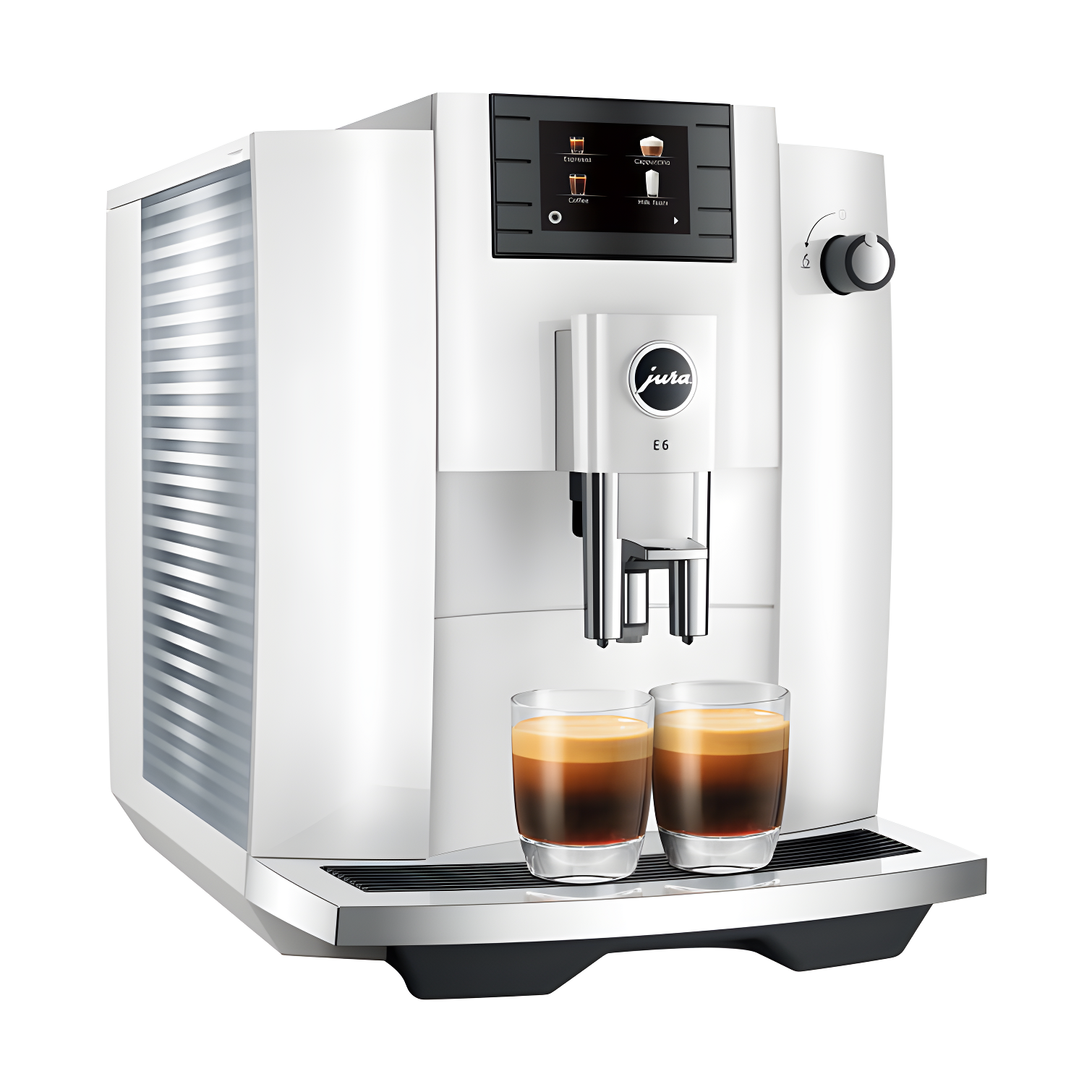 JURA ® E6 Piano White Espresso Machine