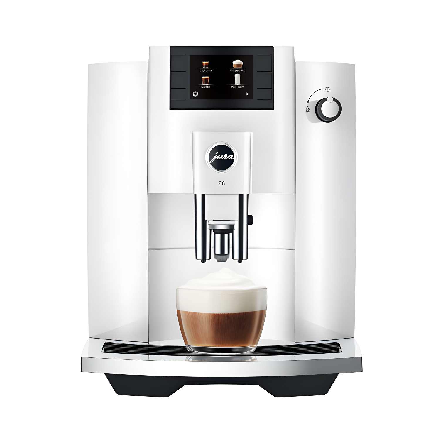 JURA ® E6 Piano White Espresso Machine