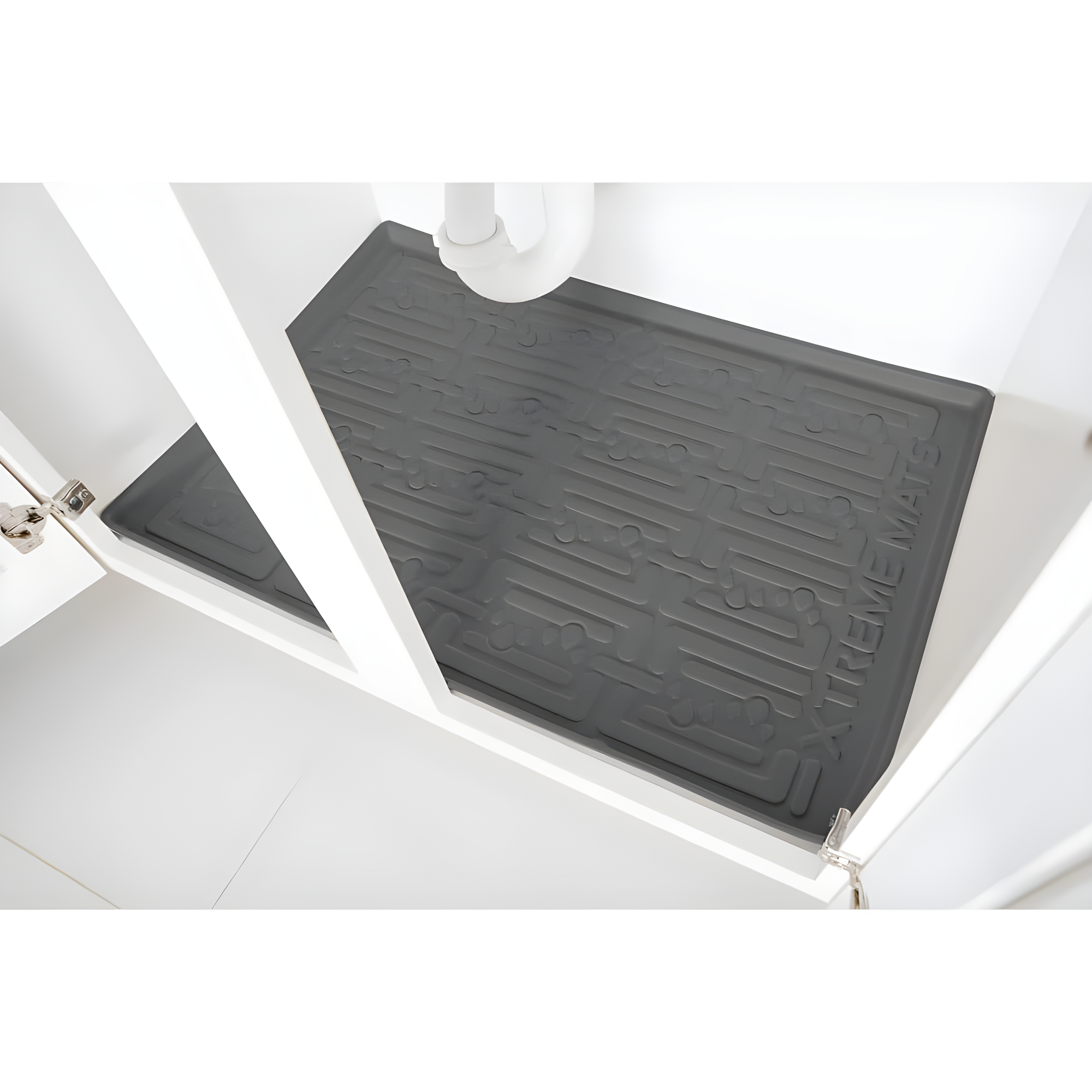 Under Sink Cabinet Mat for Kitchen or Bath Flexible Drip Tray Cabinet Liner Beige or Grey