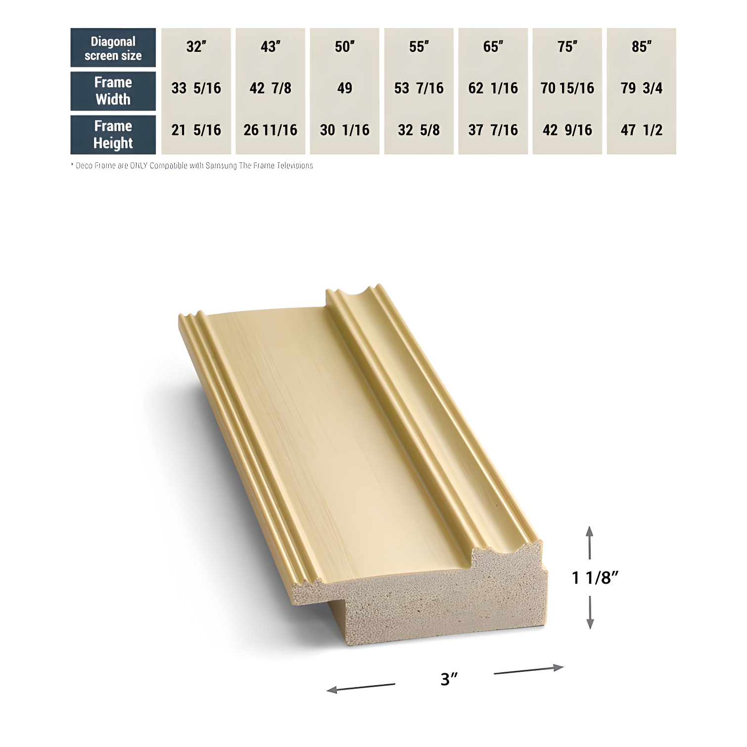 Deco TV Frames Deco TV Frame for Samsung Frame TV and Frame Pro
