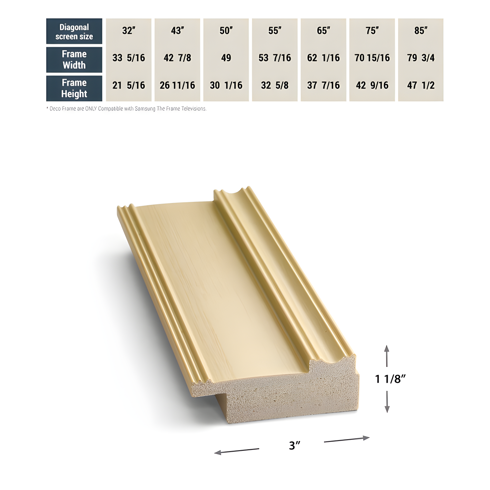 Deco TV Frames Deco TV Frame for Samsung Frame TV and Frame Pro