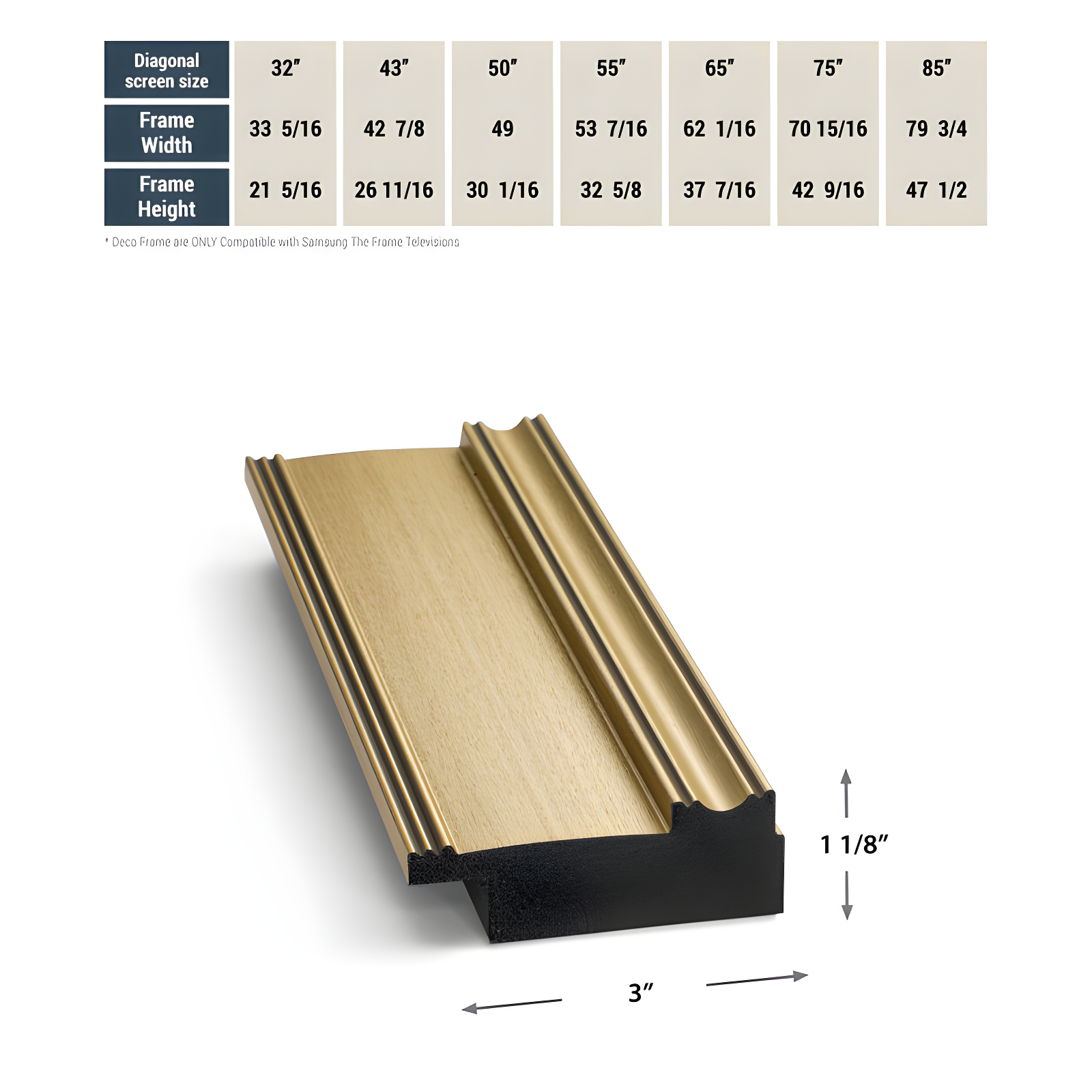 Deco TV Frames Deco TV Frame for Samsung Frame TV and Frame Pro