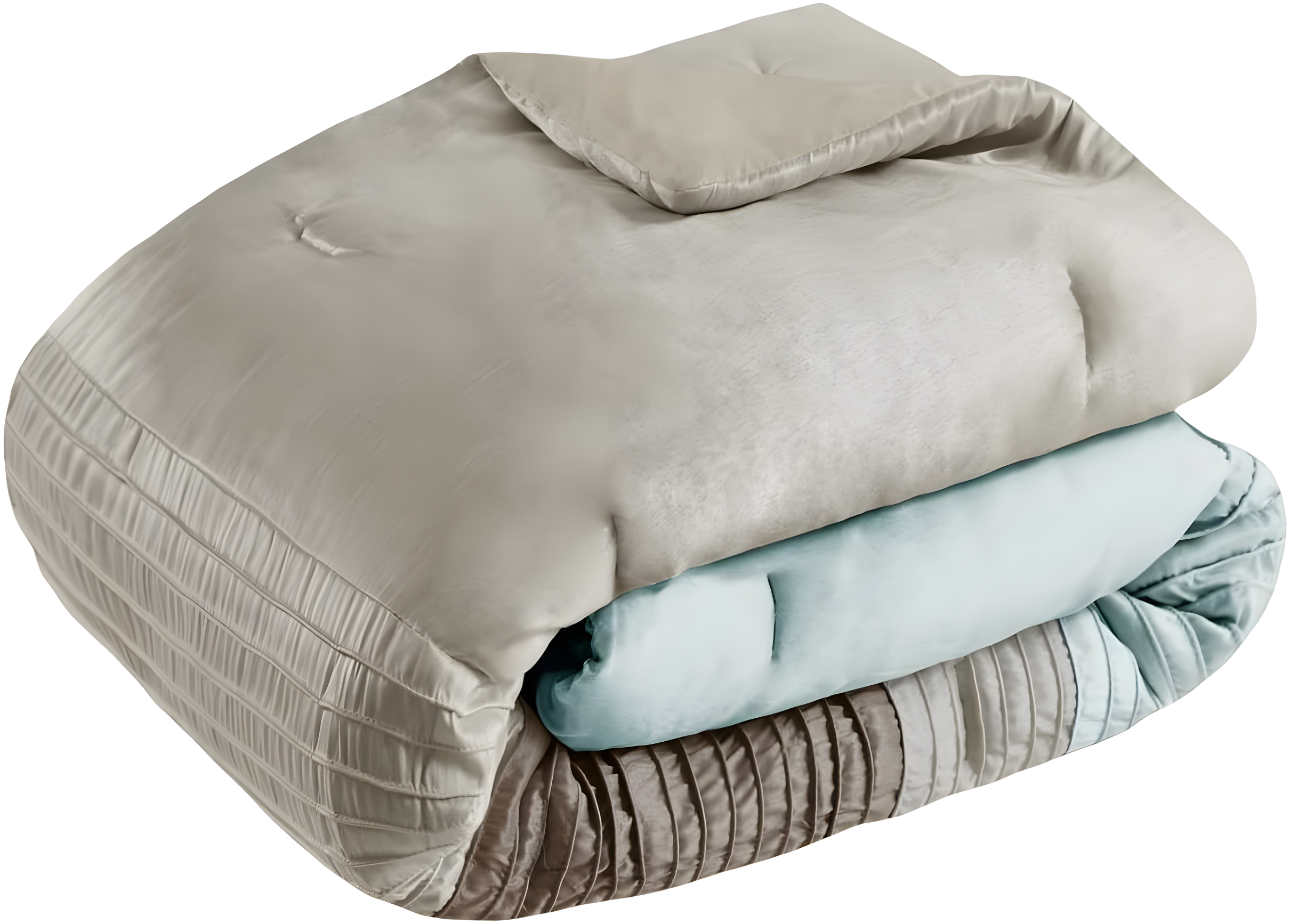 Madison Park Amherst 7 Piece Striped and Pleated Comforter Set