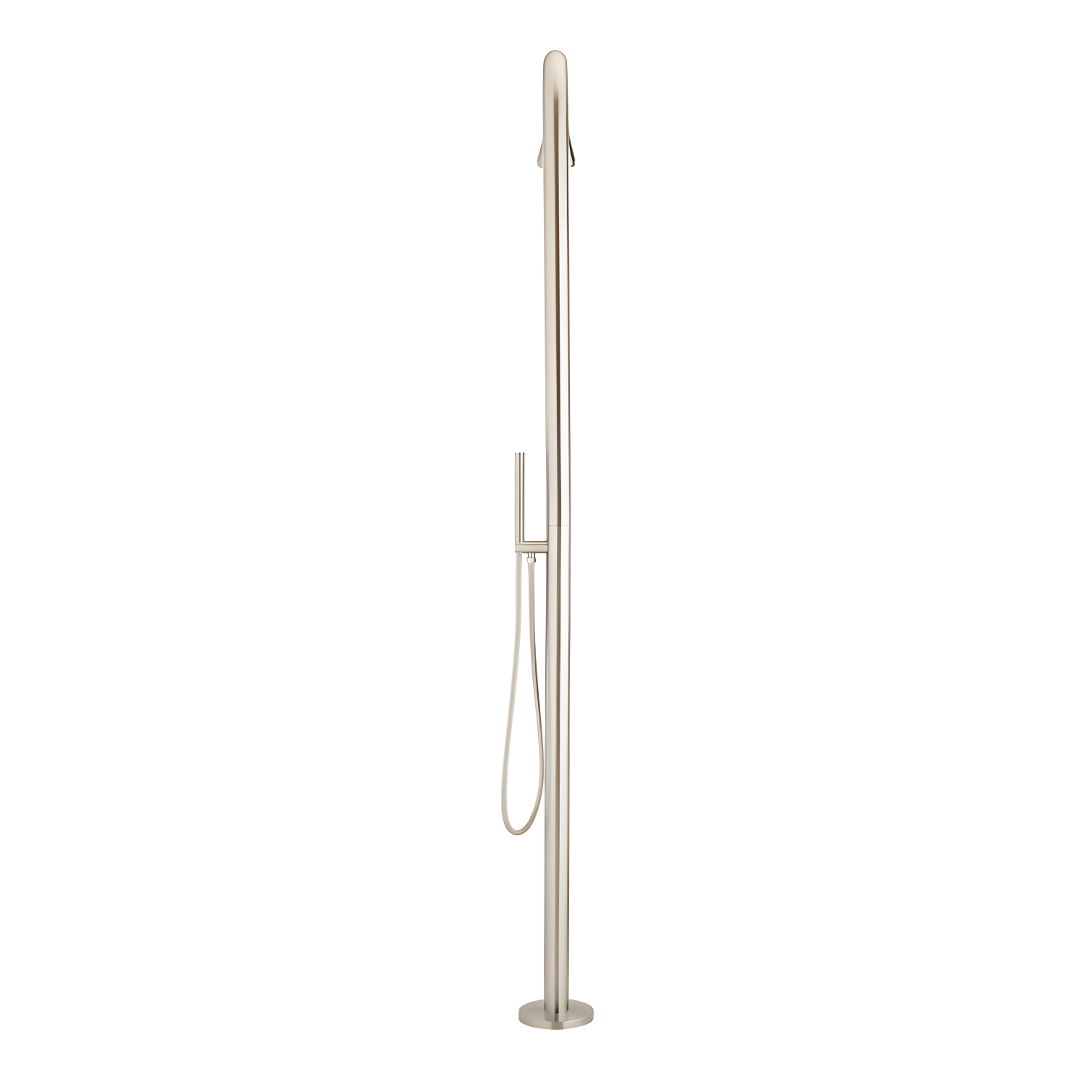 Kirwin Outdoor Retrofit Shower with Shower Head, Hand Shower, and Hose