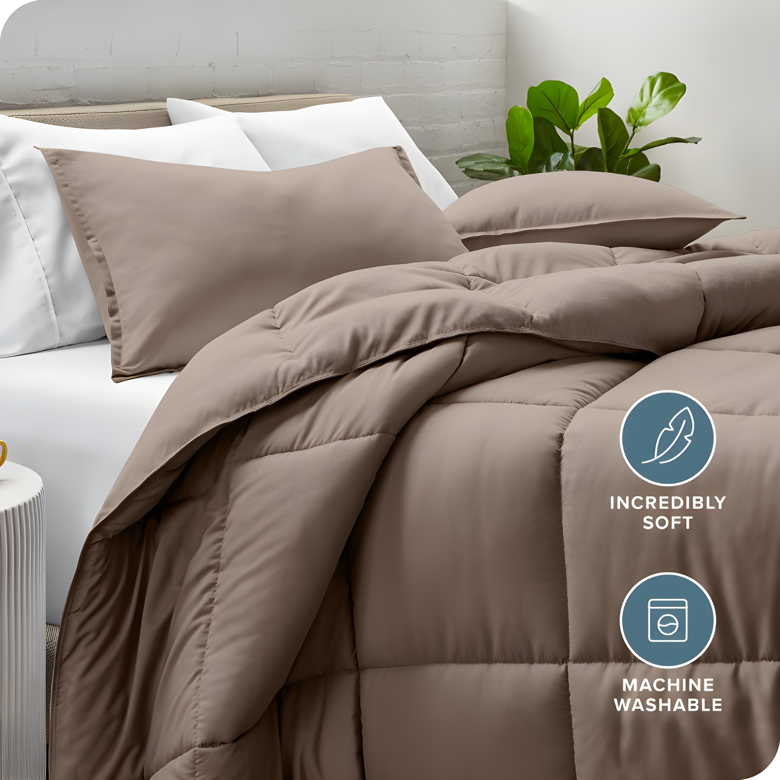 Bare Home Ultra-Soft All Season Comforter Set