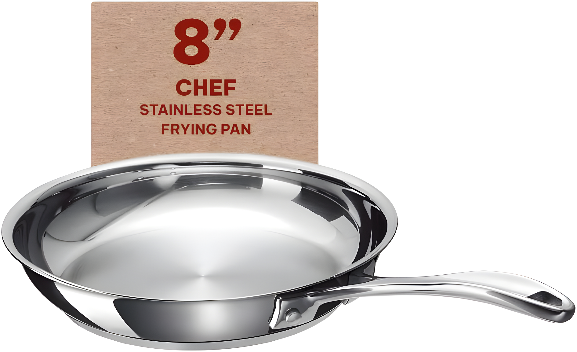 Alva Alva Chef Premium Stainless Steel Tri-Ply Frying Pan