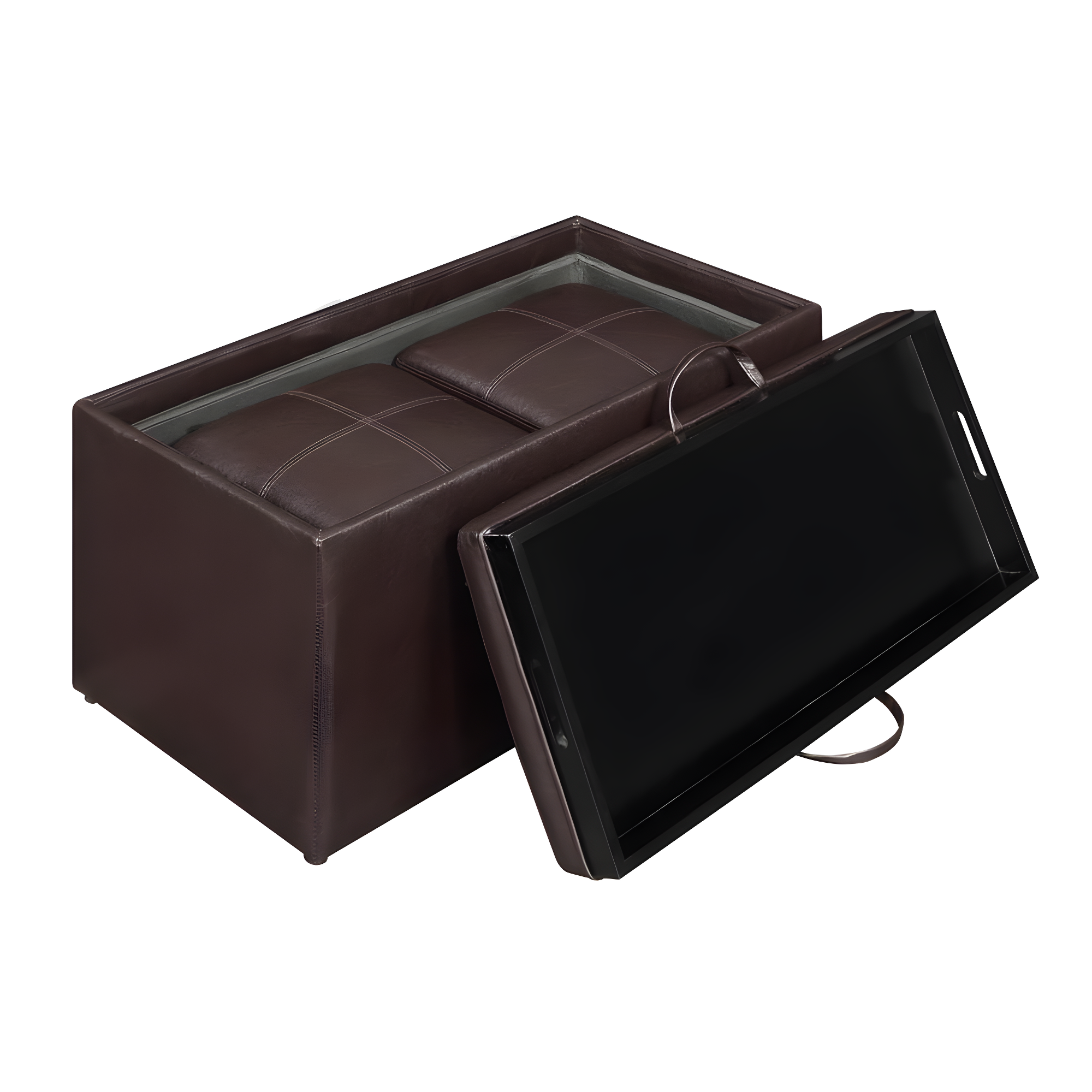 Convenience Concepts Sheridan 3 Piece Living Room Set with Storage, Espresso
