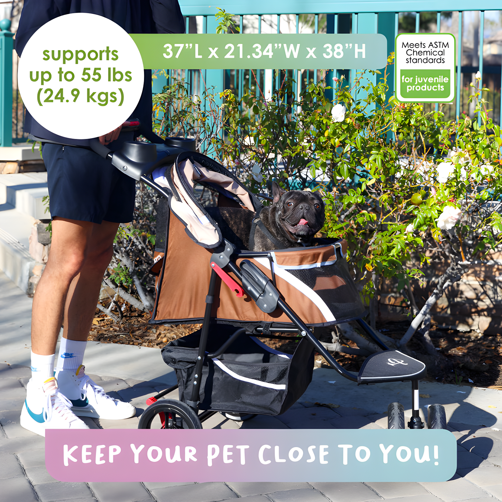Petique Revolutionary Pet Stroller