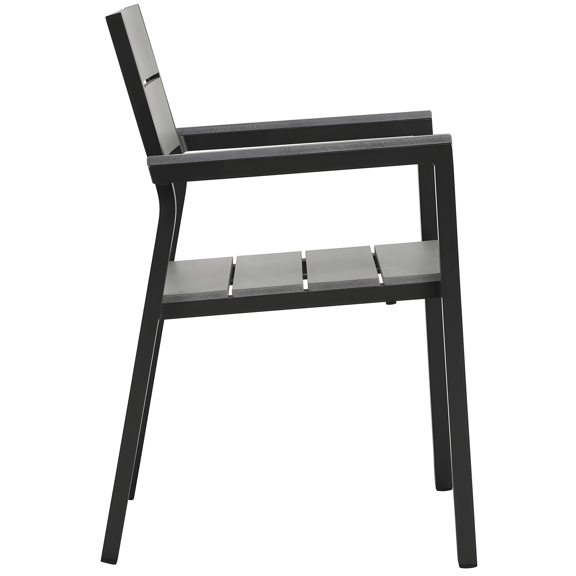 Modway Maine Aluminum Outdoor Patio Two Arm Chairs