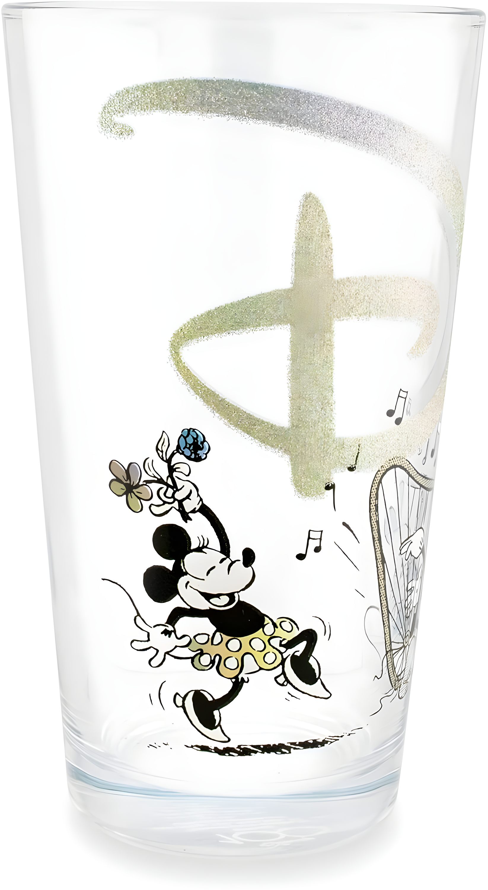 Disney 100 Years of Wonder Glitter Pint Glass | Holds 16 Ounces