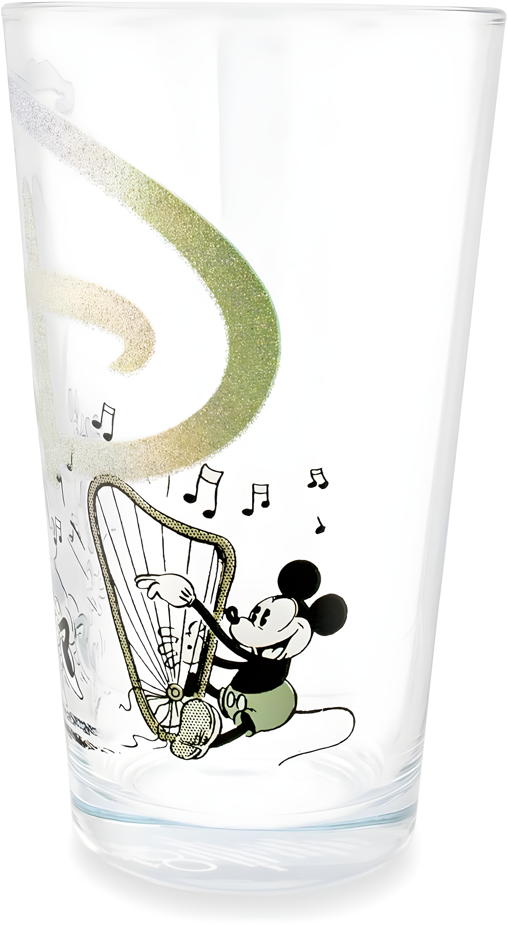 Disney 100 Years of Wonder Glitter Pint Glass | Holds 16 Ounces