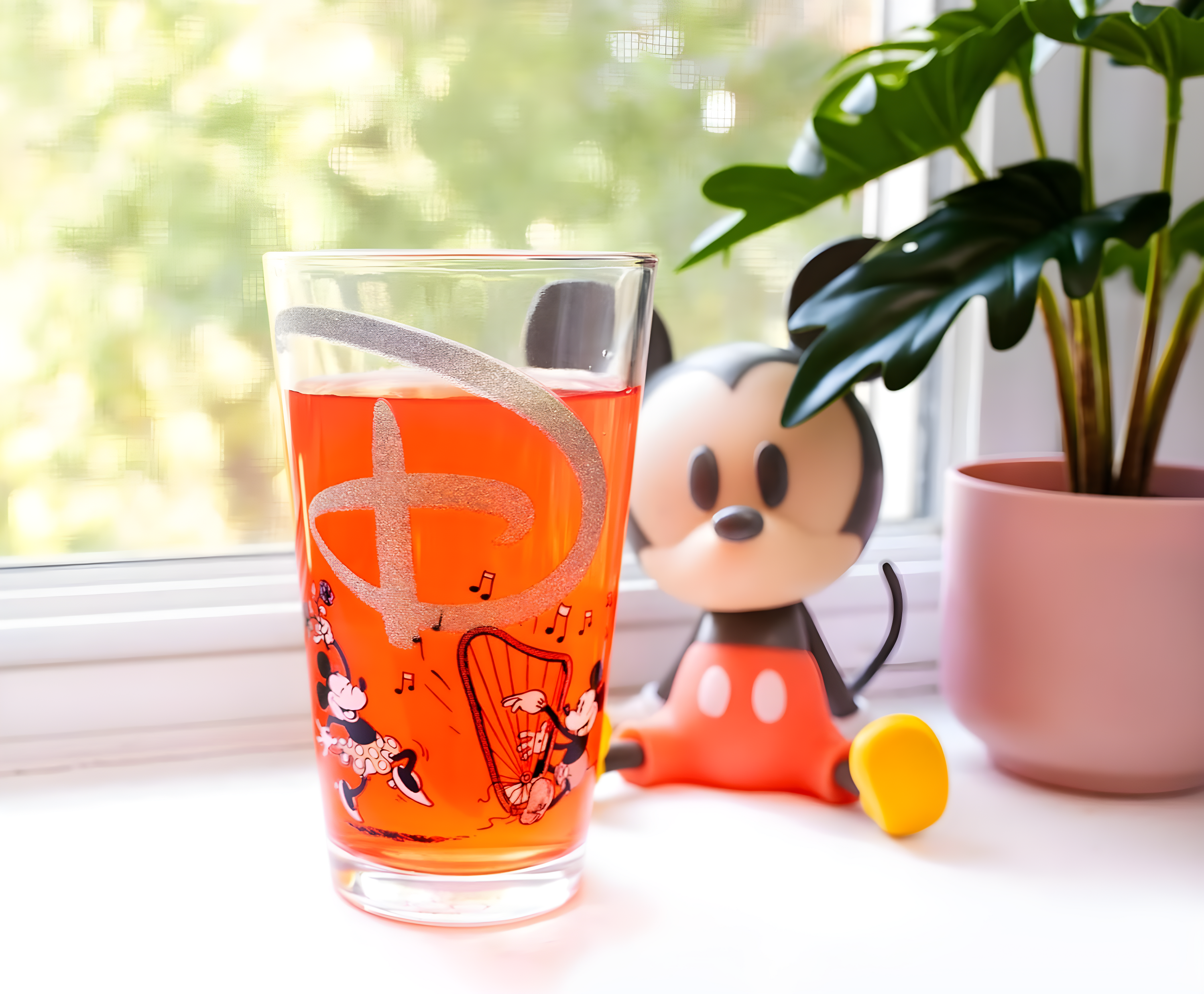 Disney 100 Years of Wonder Glitter Pint Glass | Holds 16 Ounces