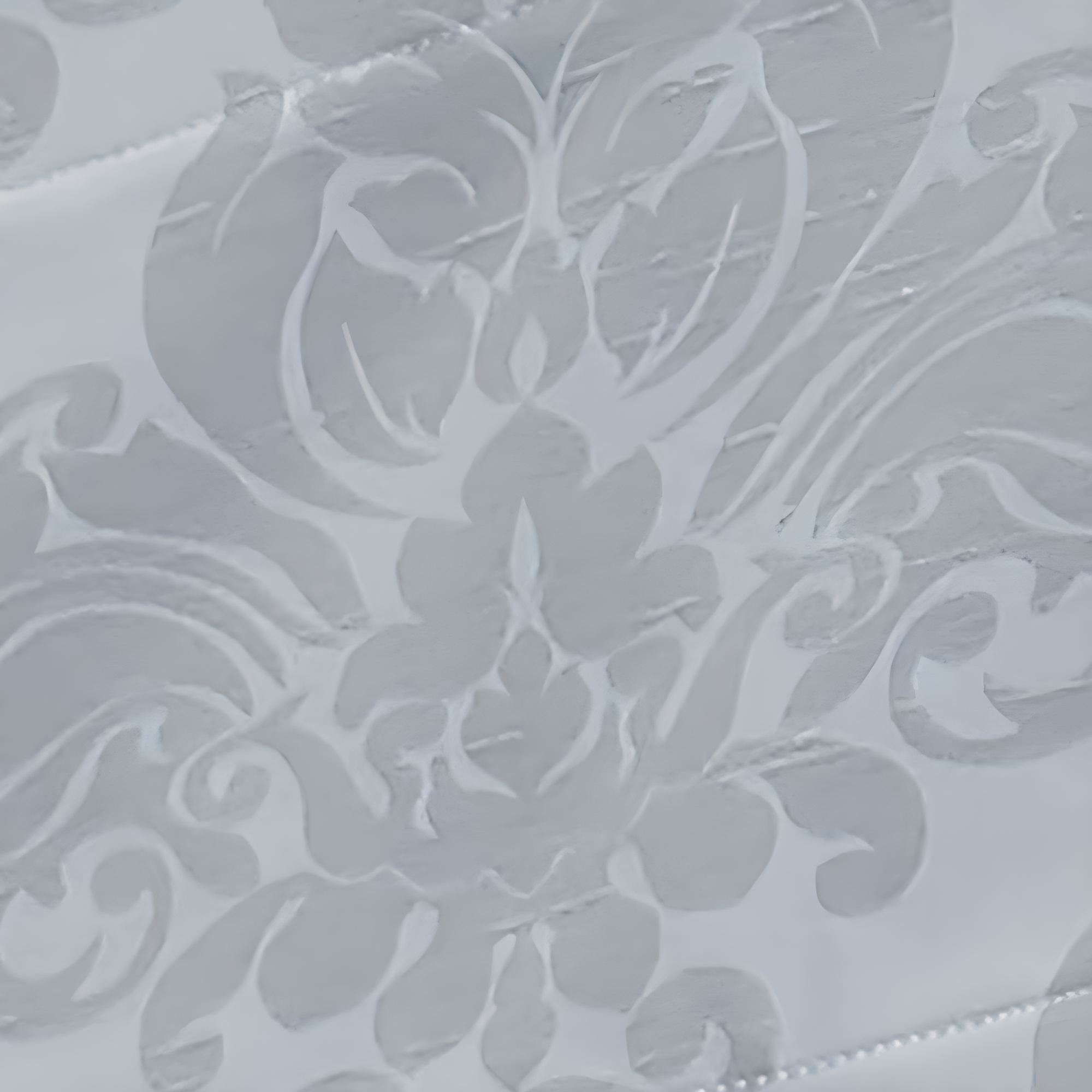 Curtainworks Damask Window Shade, 48" W x 64" L, Silver