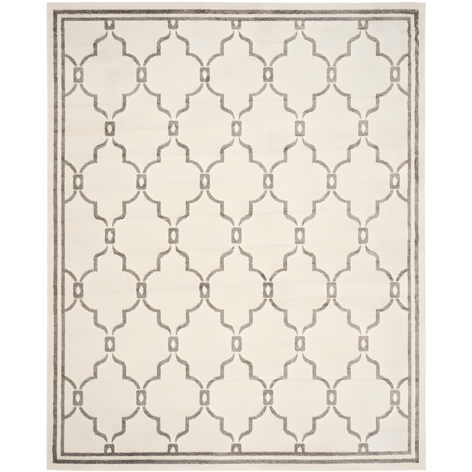 Amherst AMT414 Power Loomed Indoor Area Rug - Ivory/Grey - 8'x10' - Safavieh