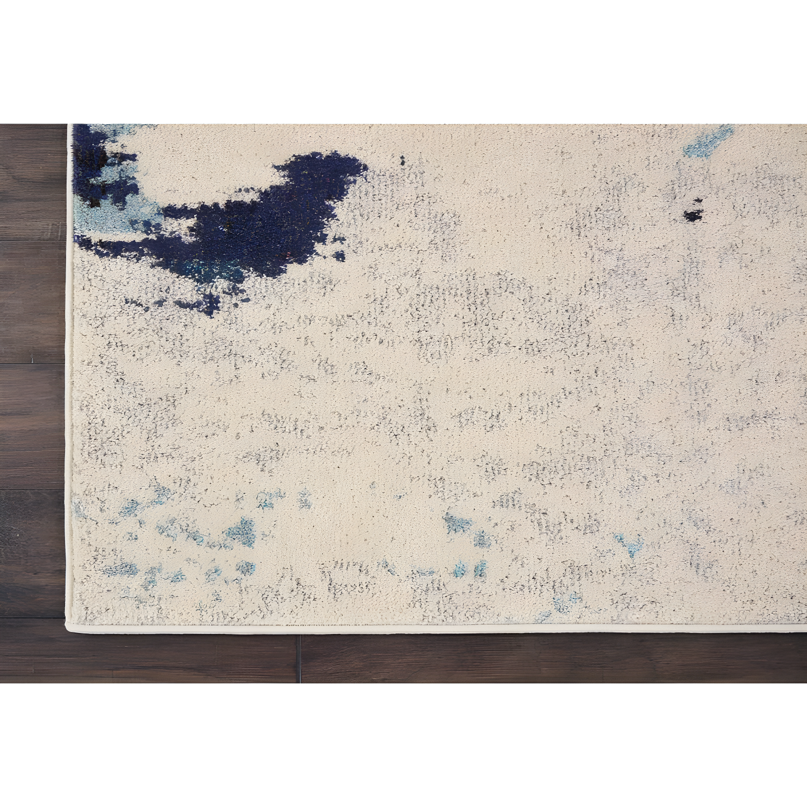 Nourison Celestial CES02 Ivory/Teal Blue Area Rug 7'10" x 10'6"
