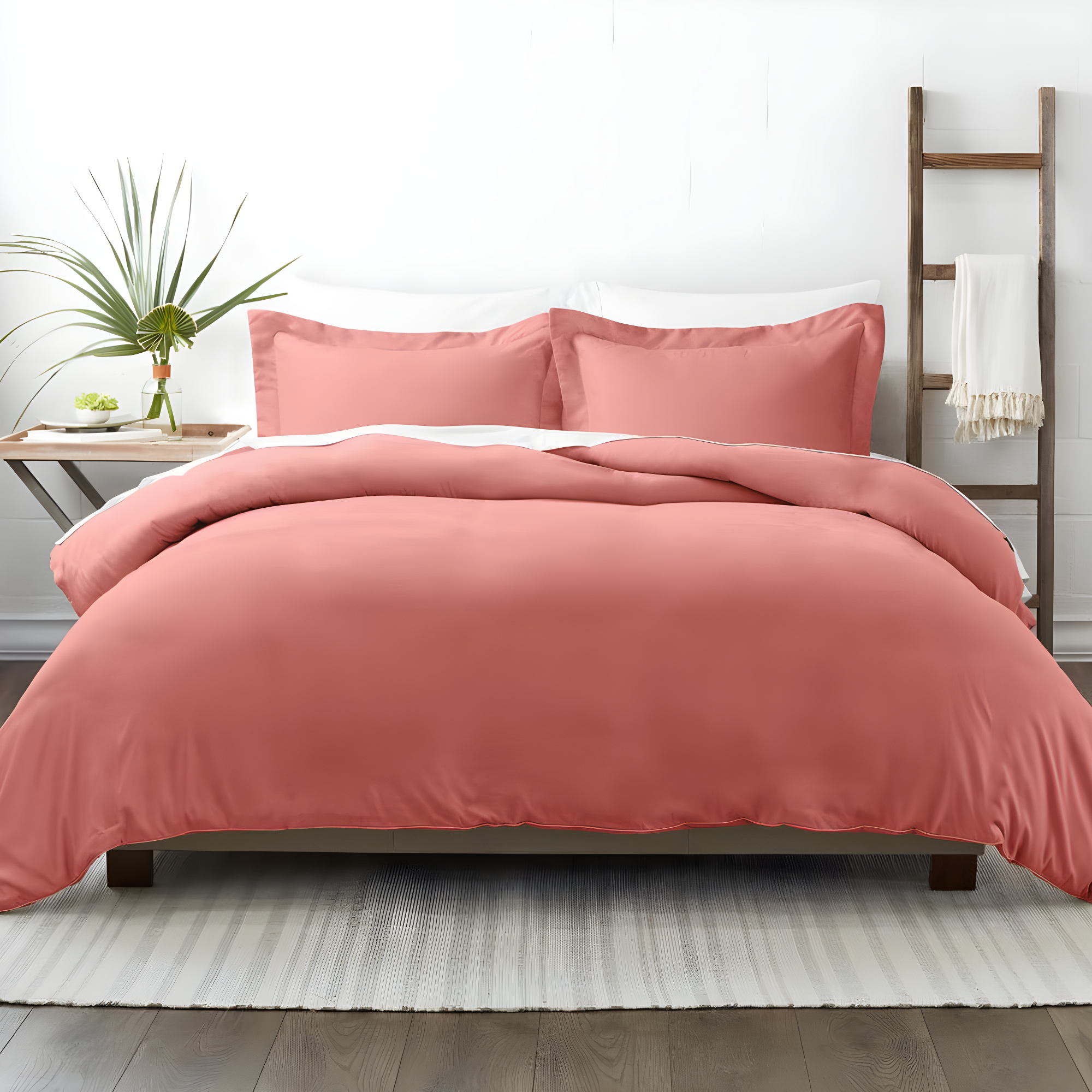 Duvet Cover Set Super Soft Microfiber Bedding in Solid Colors