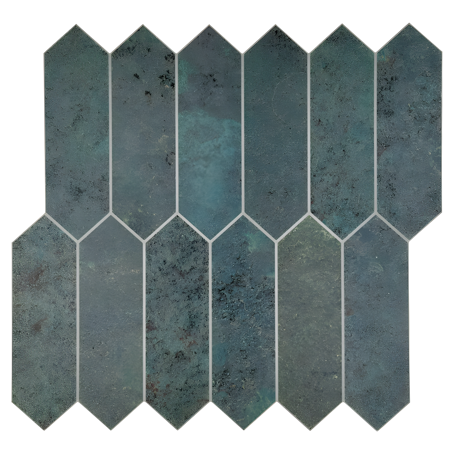 12" x 11.22" Stone Composite Peel & Stick Mosaic Tile