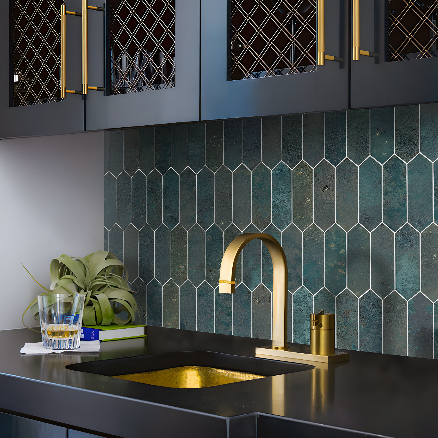 12" x 11.22" Stone Composite Peel & Stick Mosaic Tile