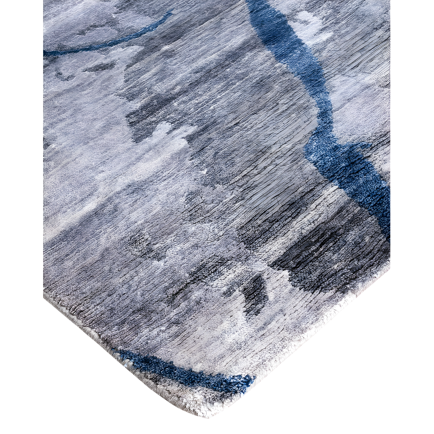 Solo Rugs Modern One-of-a-Kind Hand-Knotted Area Rug - Gray, 9' 1" x 12' 1" | Wayfair
