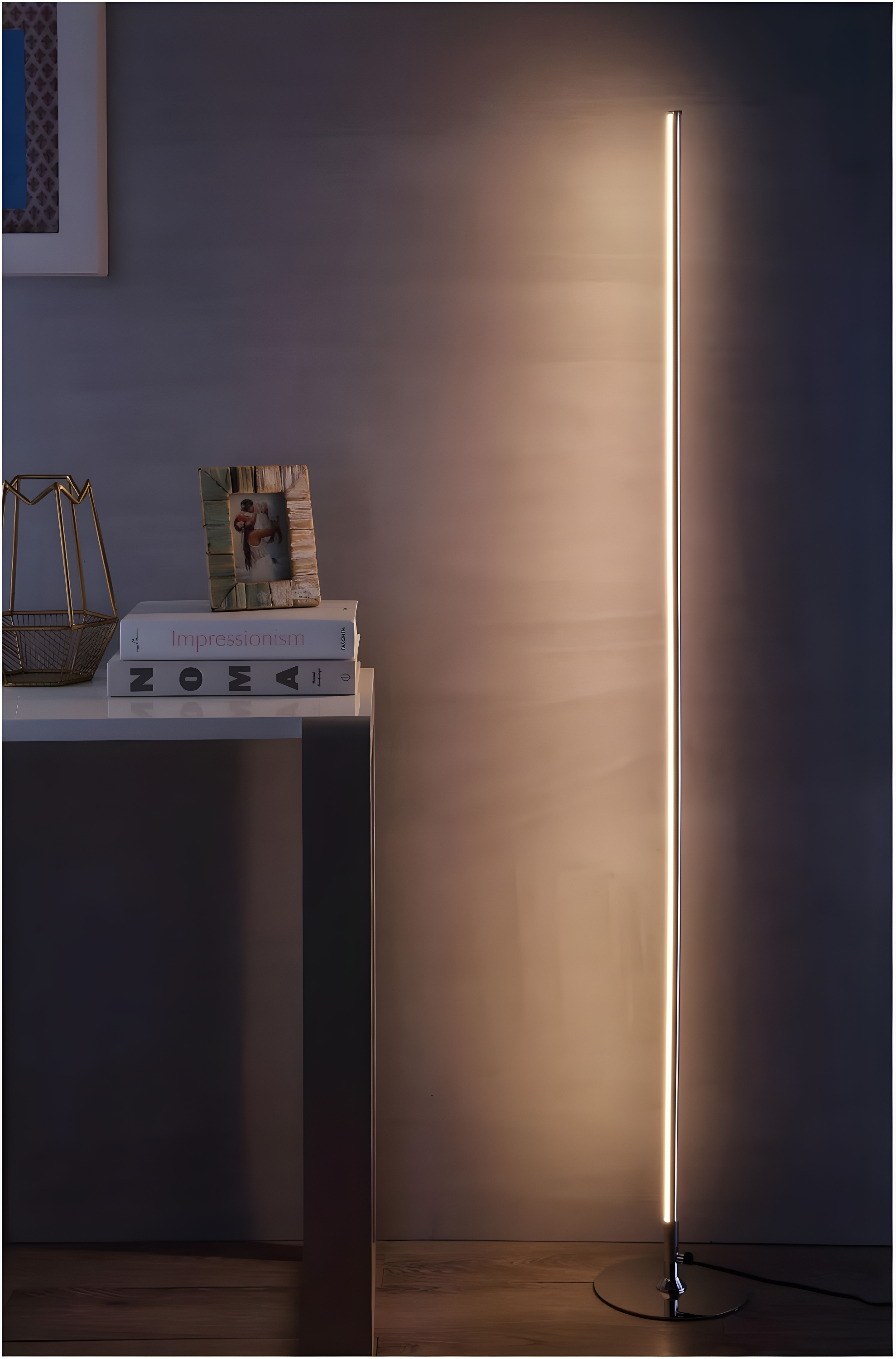 Iris 59.5 in. Chrome Integrated LED Floor Lamp
