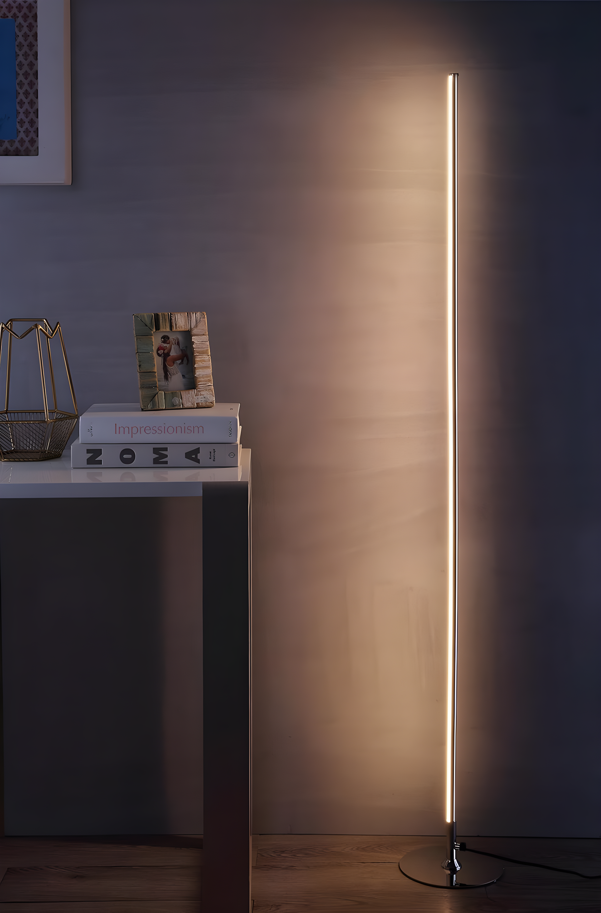 Iris 59.5 in. Chrome Integrated LED Floor Lamp