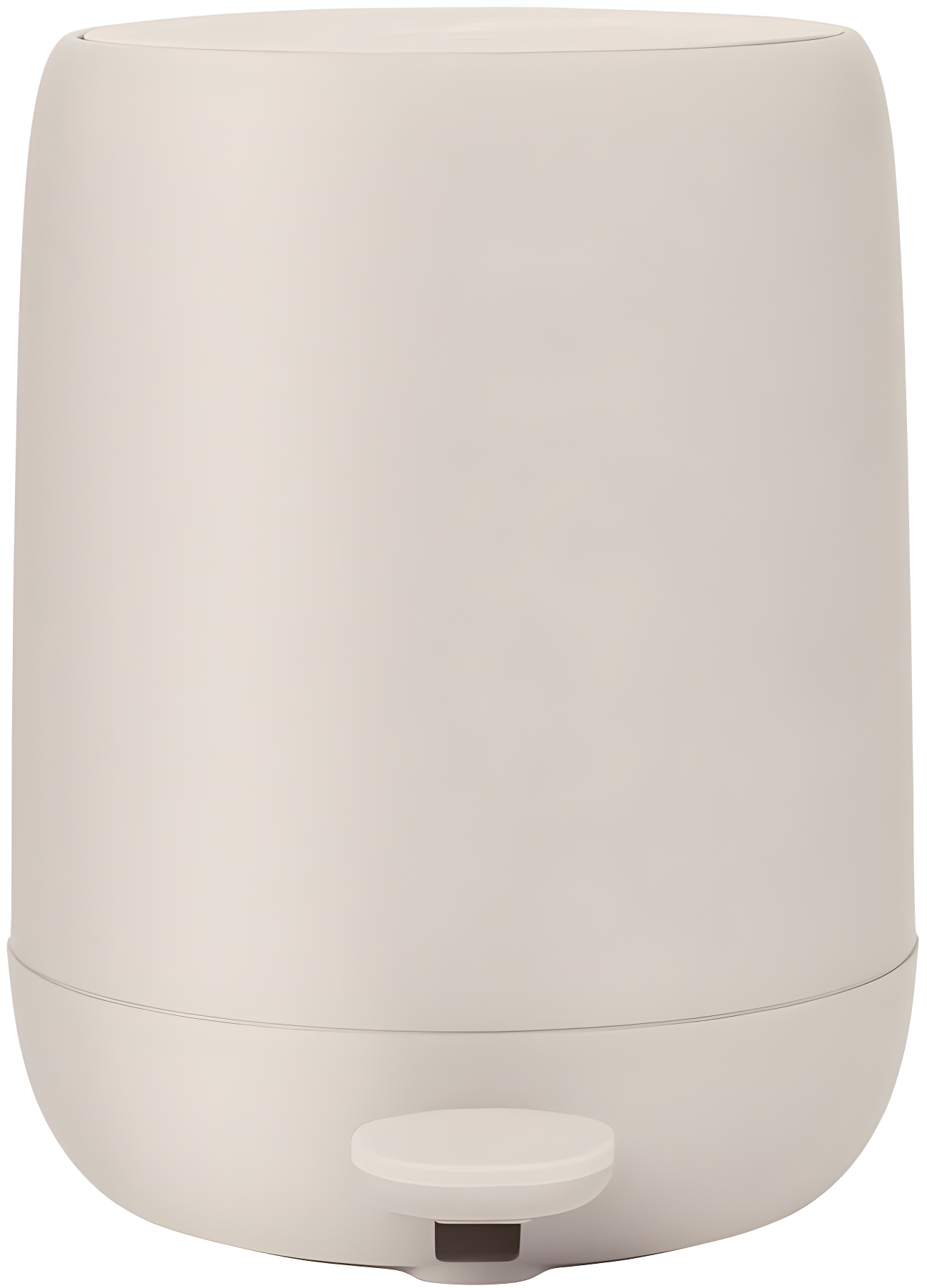 Blomus SONO 1.3-Gallon Moonbeam Cream Pedal Trash Bin