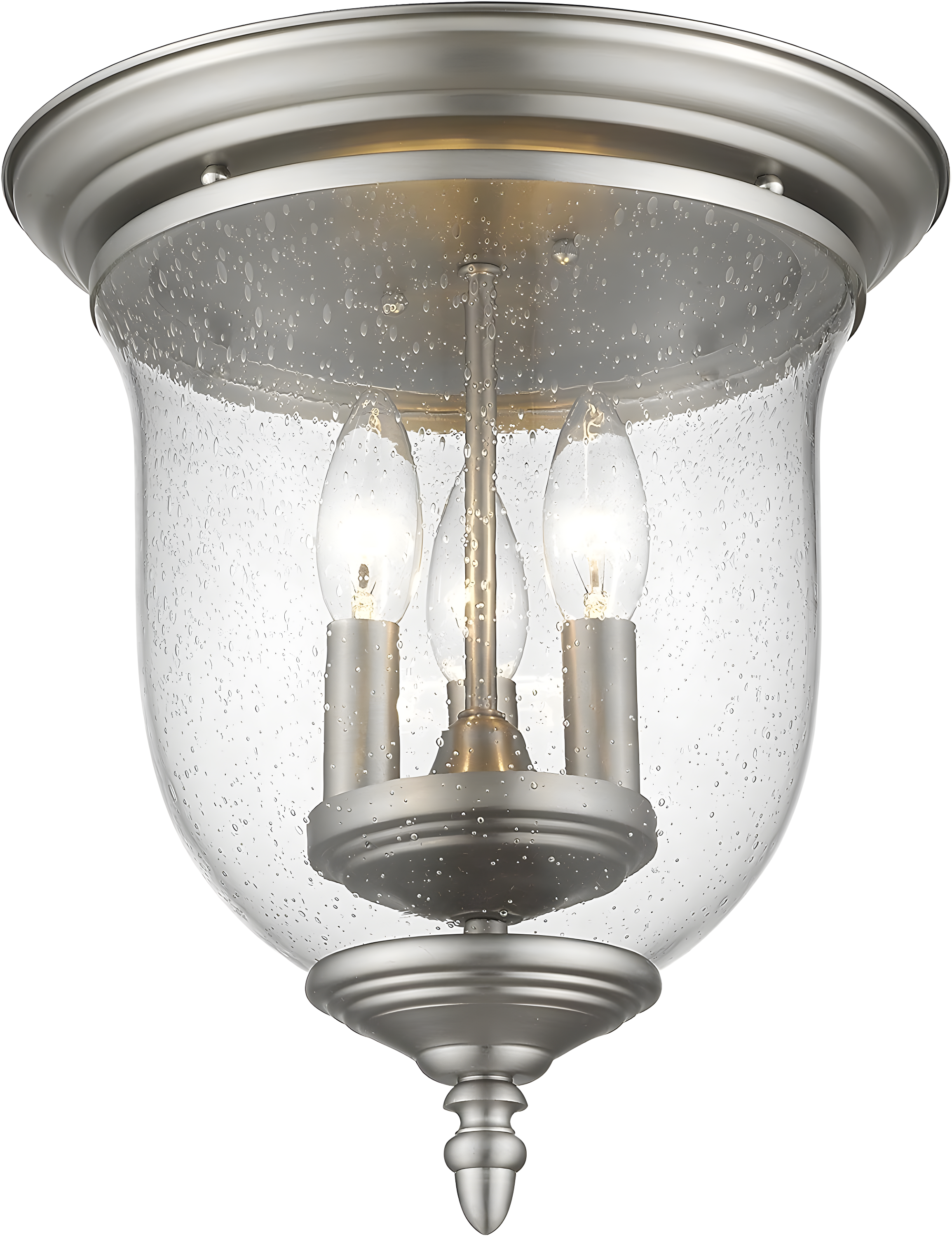 Livex Lighting Legacy 3 - Light Flush Mount in  Brushed Nickel