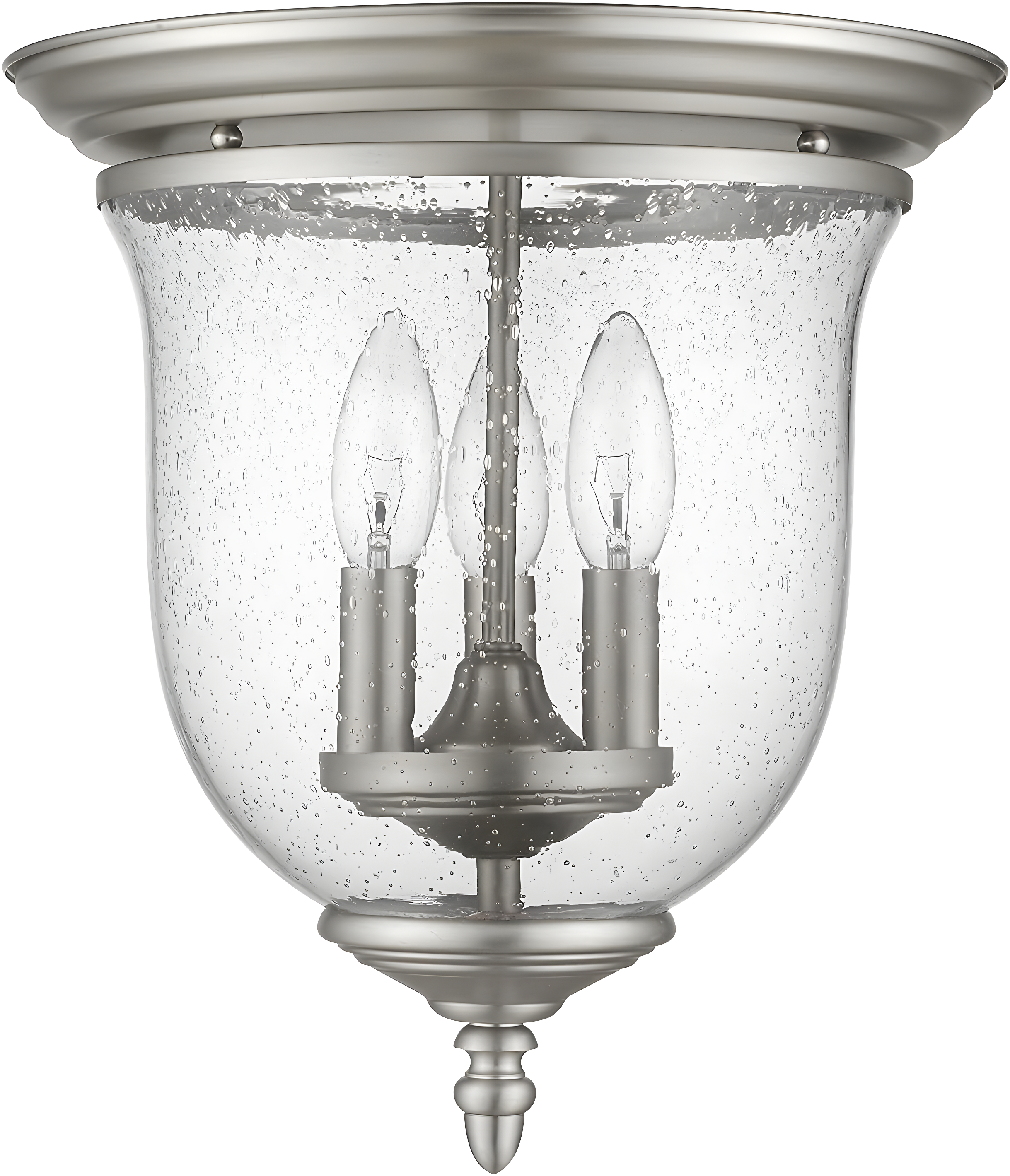 Livex Lighting Legacy 3 - Light Flush Mount in  Brushed Nickel