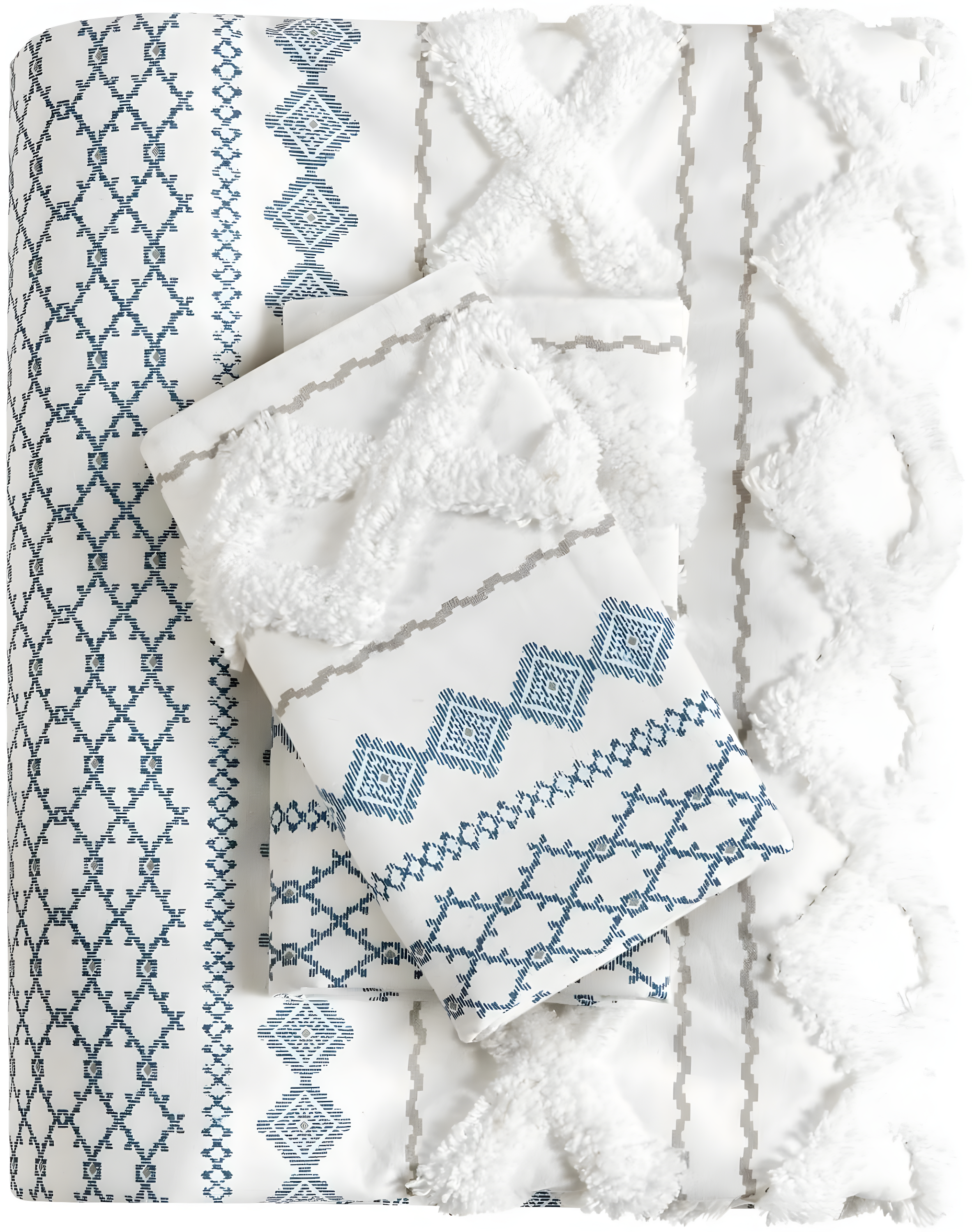 INK+IVY Imani Cotton Printed Duvet Cover Set