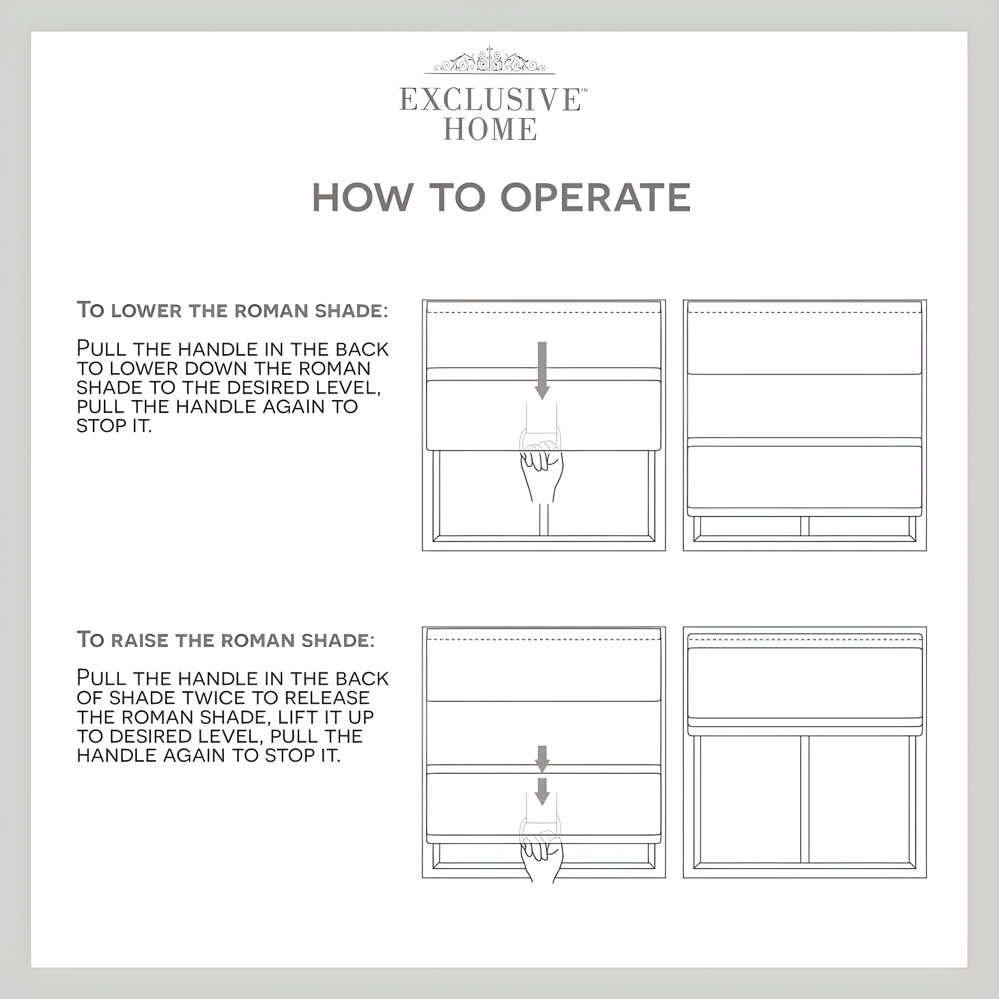 Amalgamated Textiles Exclusive Home Marseilles Damask 100% Blackout Roman Shade