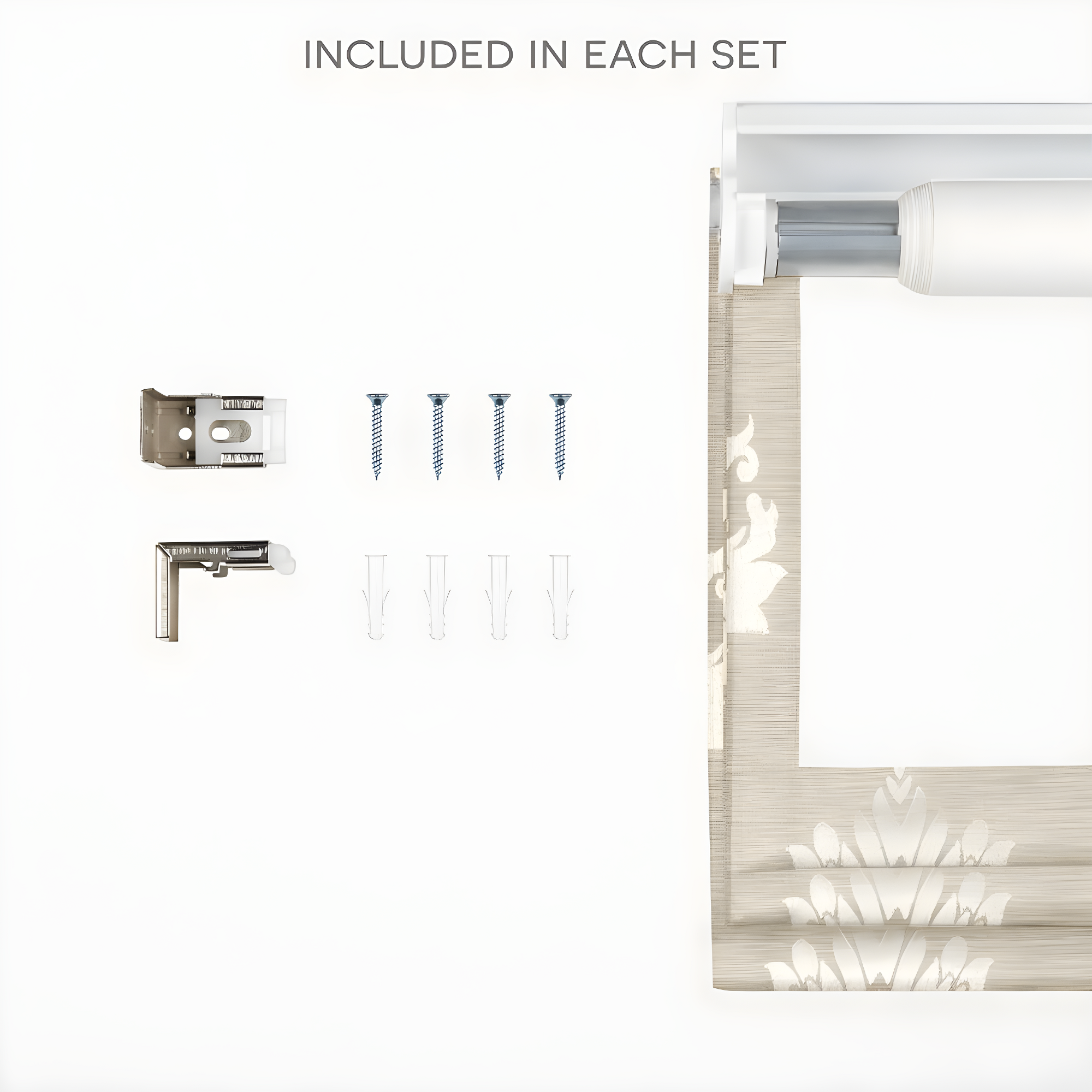 Amalgamated Textiles Exclusive Home Marseilles Damask 100% Blackout Roman Shade