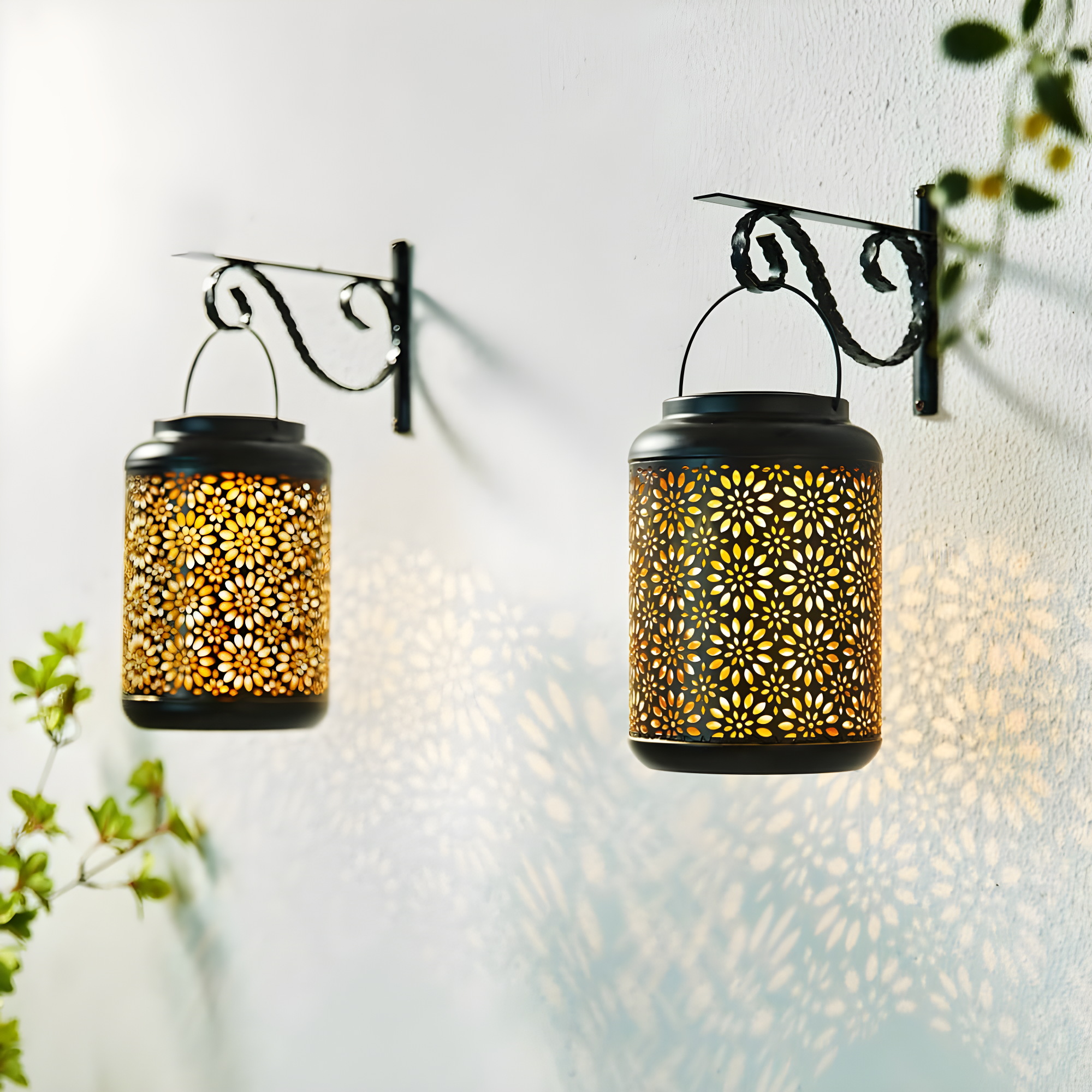 8.75'' Solar Powered Integrated LED Outdoor Hanging Light