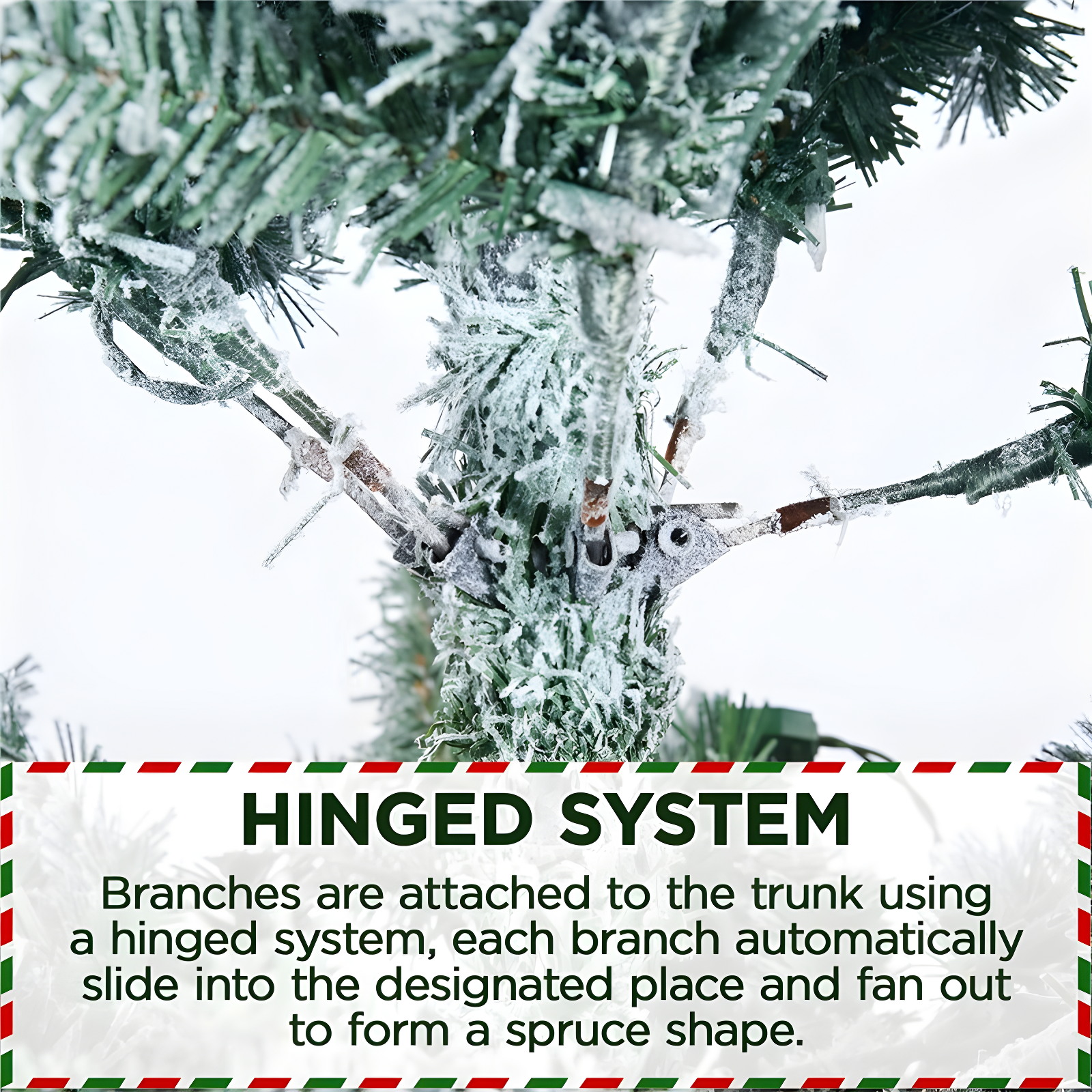 Pre-lit Flocked Artificial Christmas Tree