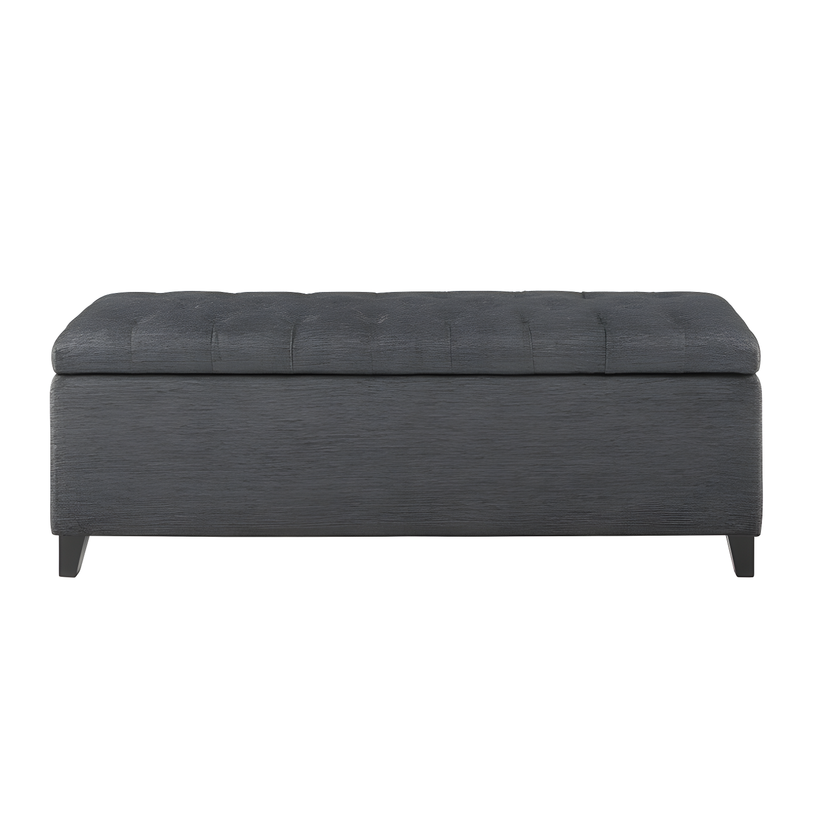 Selah Tufted Top Storage Bench Charcoal - Madison Park