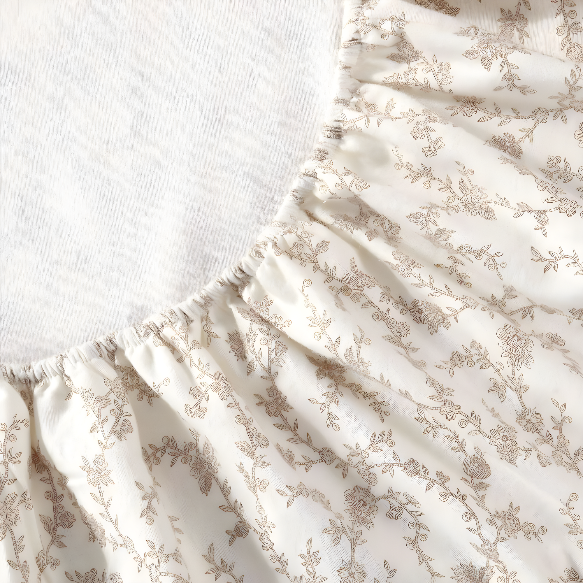 Laura Ashley Victoria Flannel Sheet Set Twin - Beige