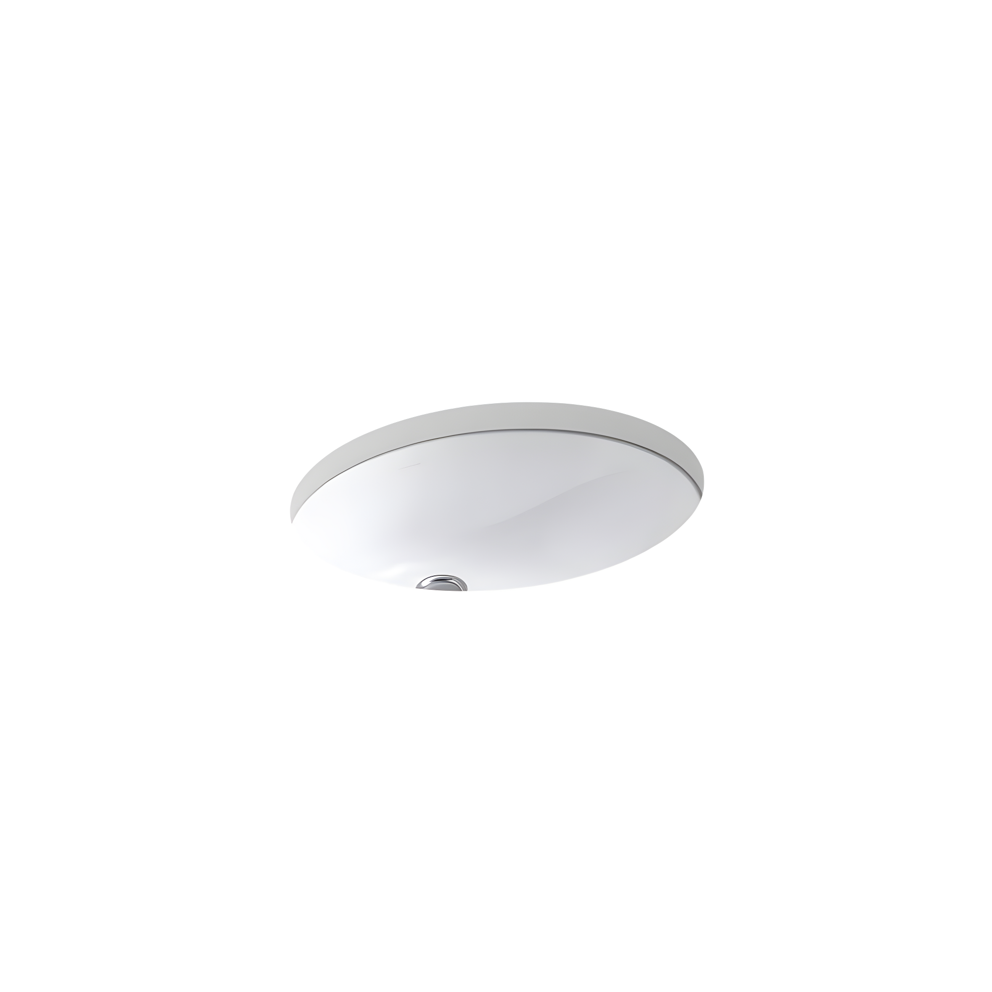 Caxton® Vitreous China Oval Undermount Bathroom Sink with Overflow