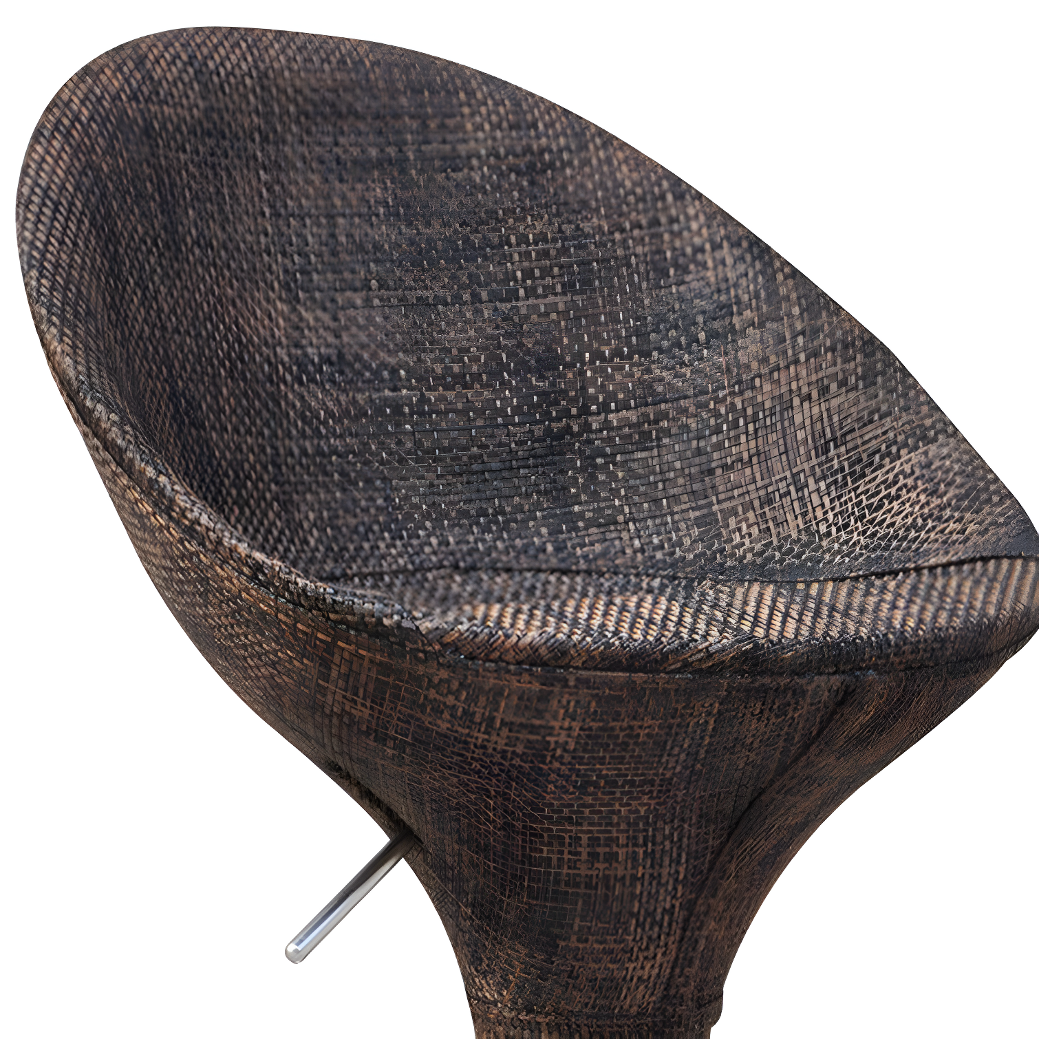 Orren Ellis Galeton Swivel Upholstered Adjustable Height Counter Stool with Metal Frame (Set of 2)