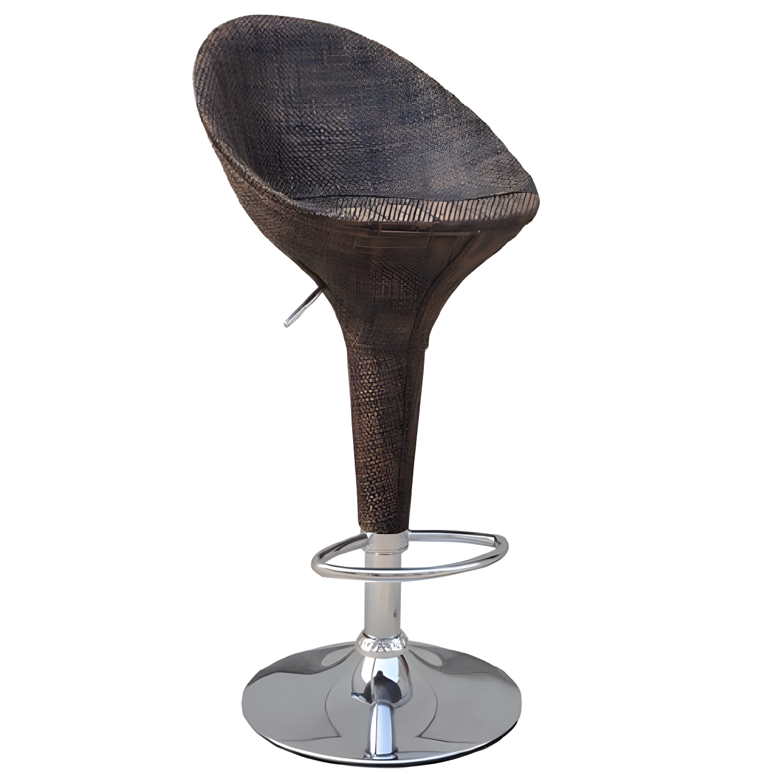 Orren Ellis Galeton Swivel Upholstered Adjustable Height Counter Stool with Metal Frame (Set of 2)