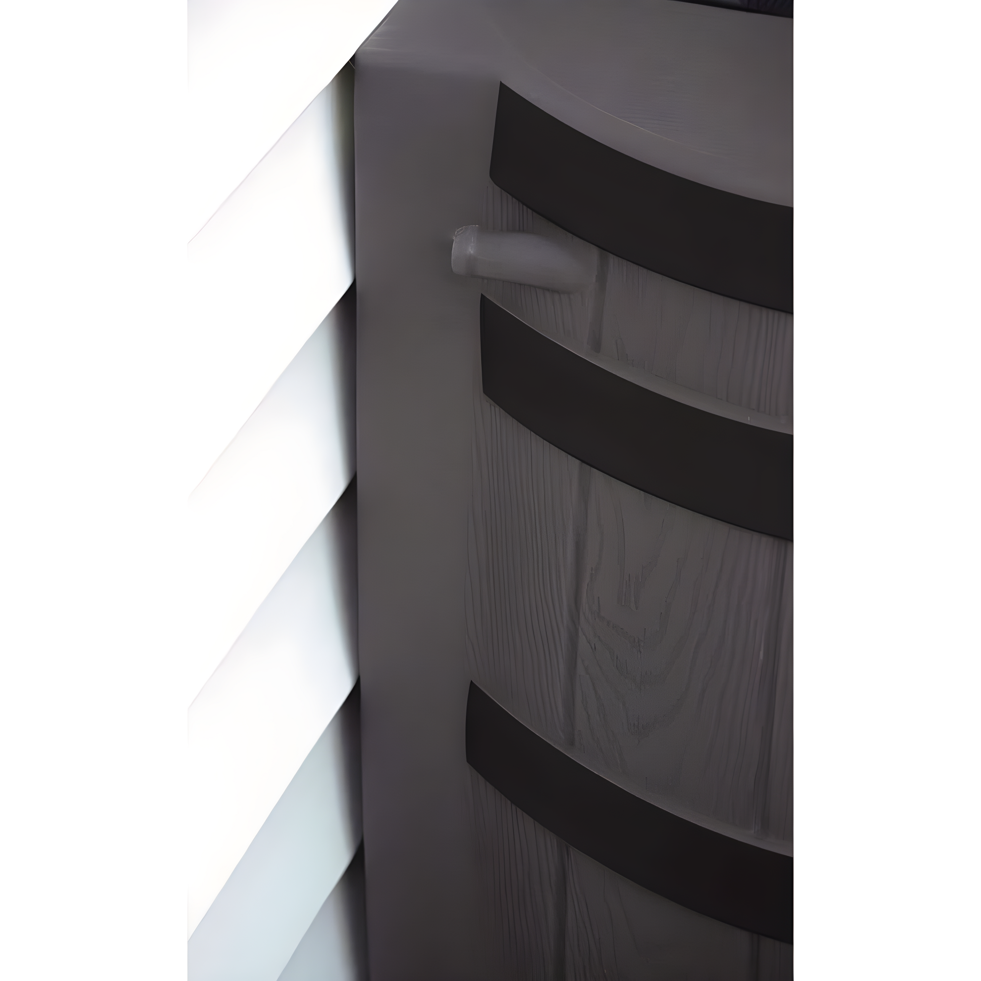Good Ideas Rain Wizard Whiskey Style Rain Barrel with Overflow and Spigot