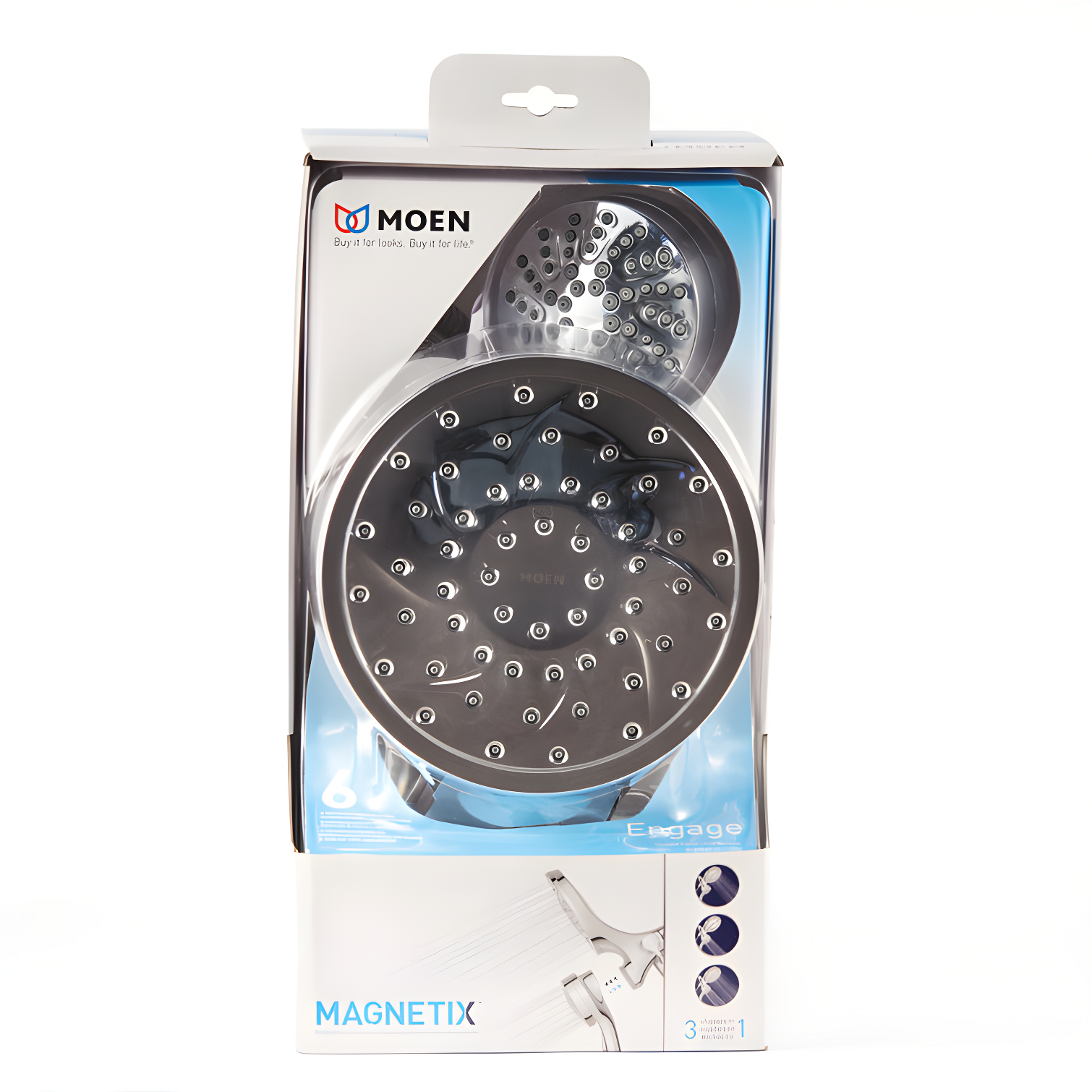 Engage Multi Function Dual Shower Head with Magnetix
