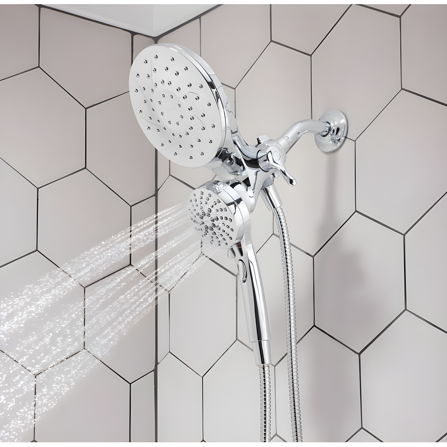 Engage Multi Function Dual Shower Head with Magnetix