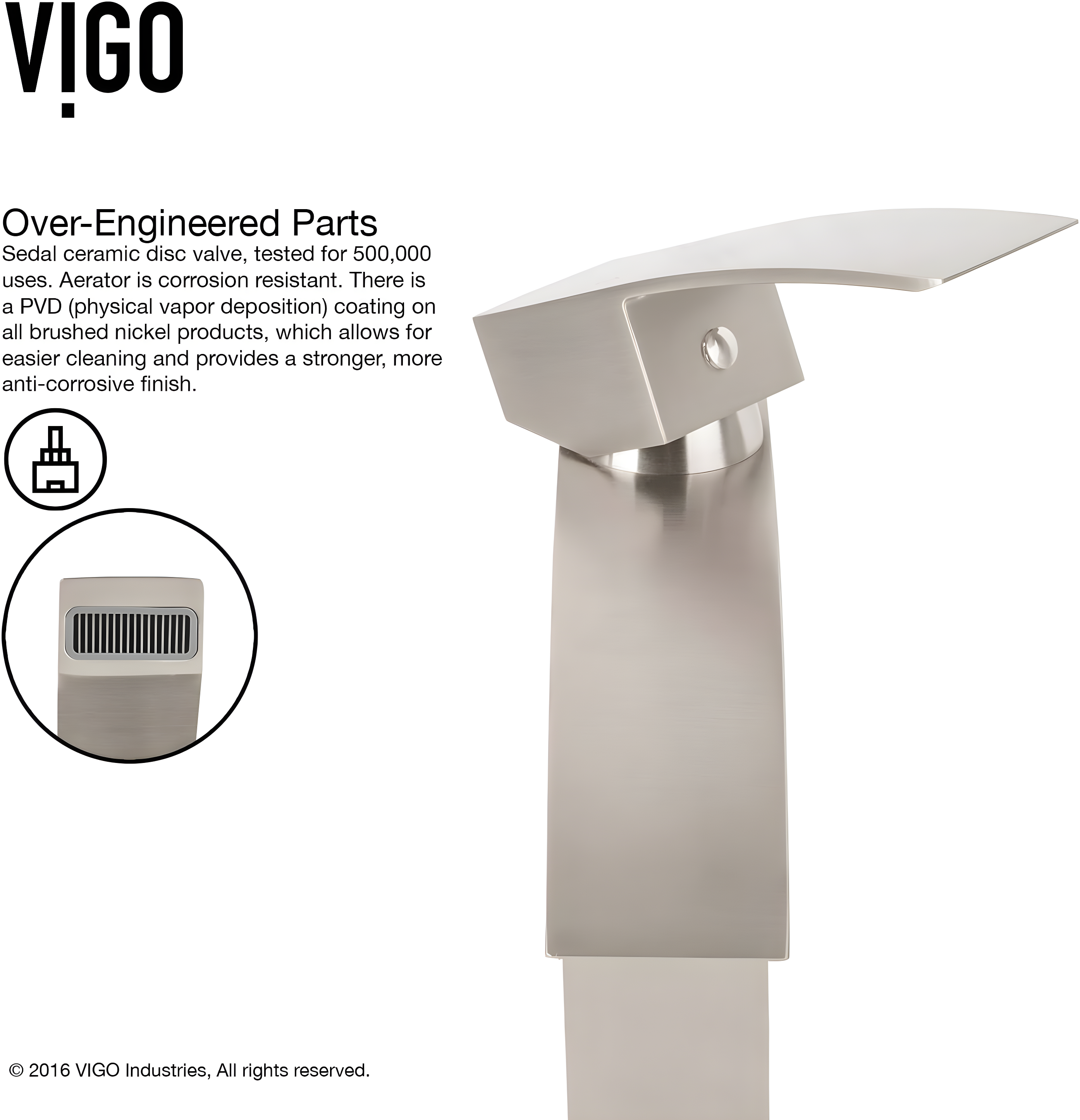 Satro 7" H Single Handle Single Hole Bathroom Faucet