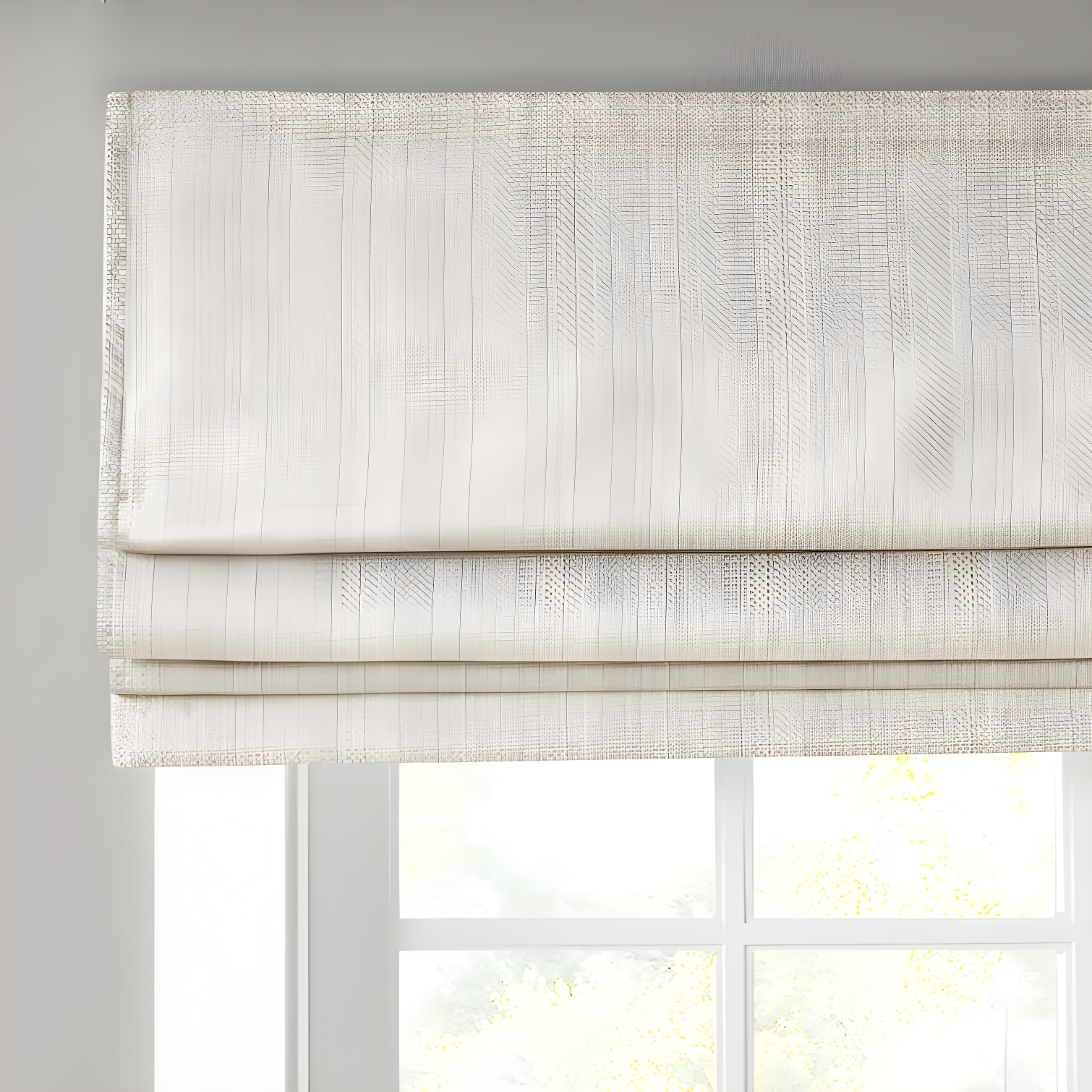 Galen Basketweave Cordless Room Darkening Single Roman Shade