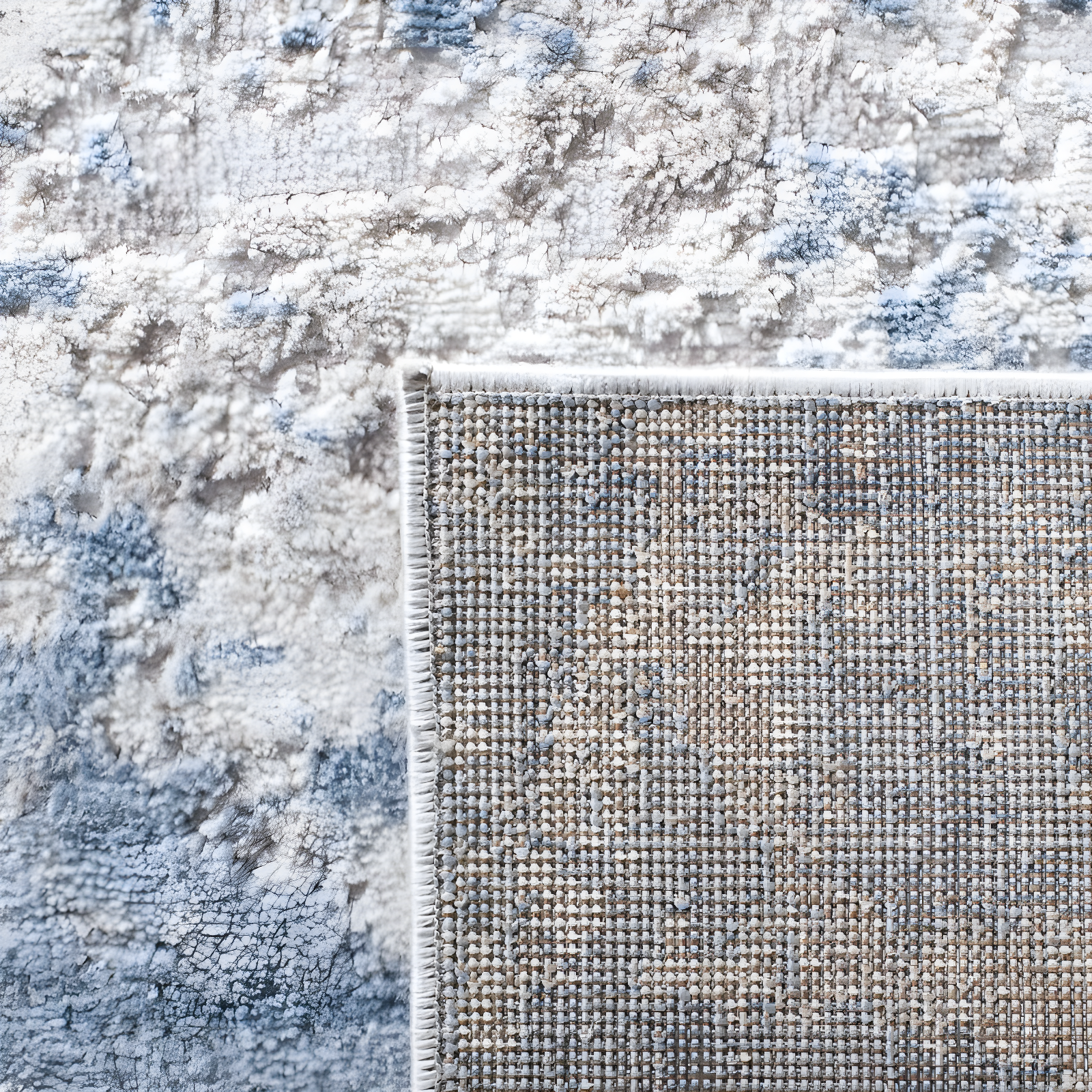 Amelia 700 ALA705 Machine Made Loomed Area Rug - Grey/Blue - 6'-0" x 9'-0" - Safavieh