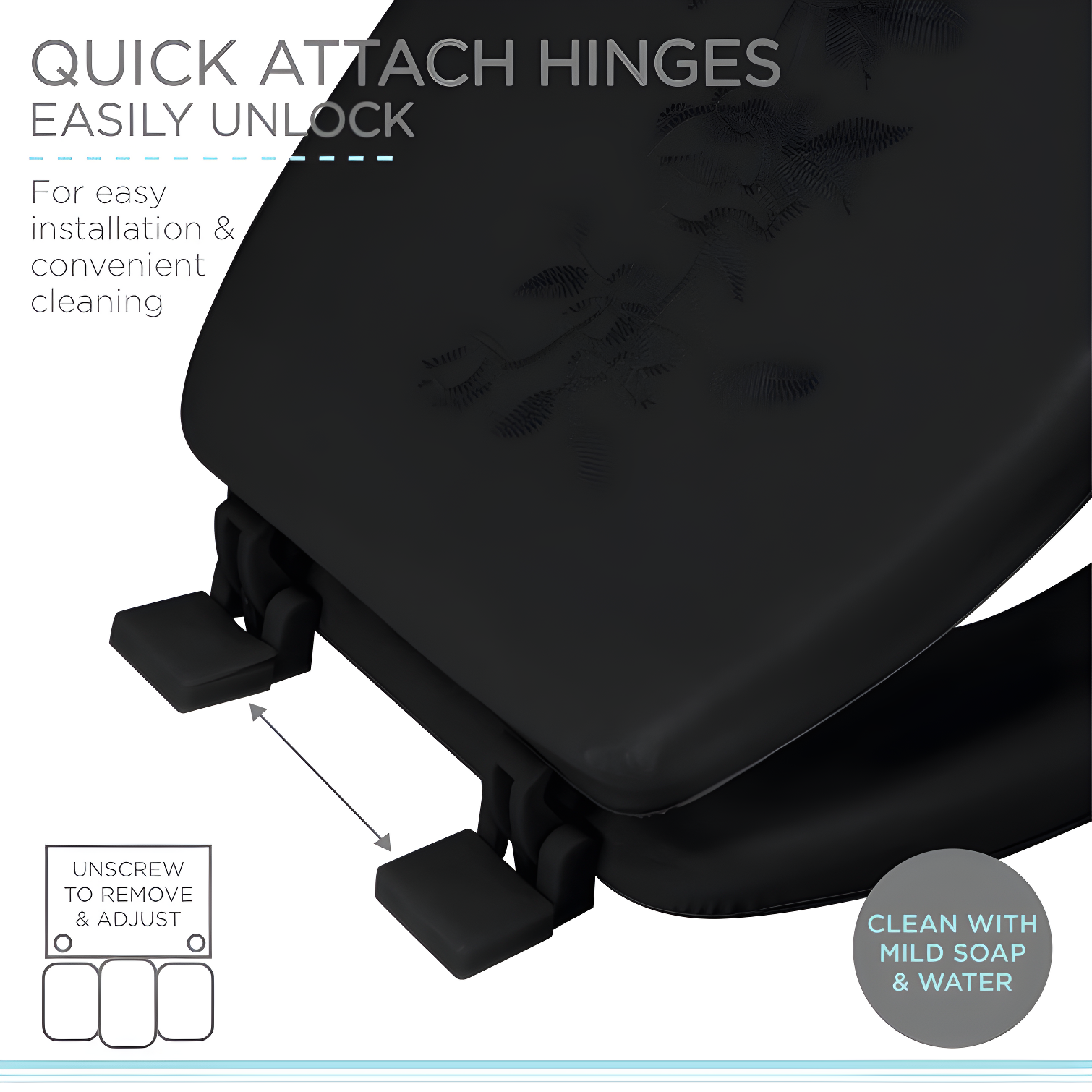 Bath Bliss 7239 Round Toilet Seat and Lid