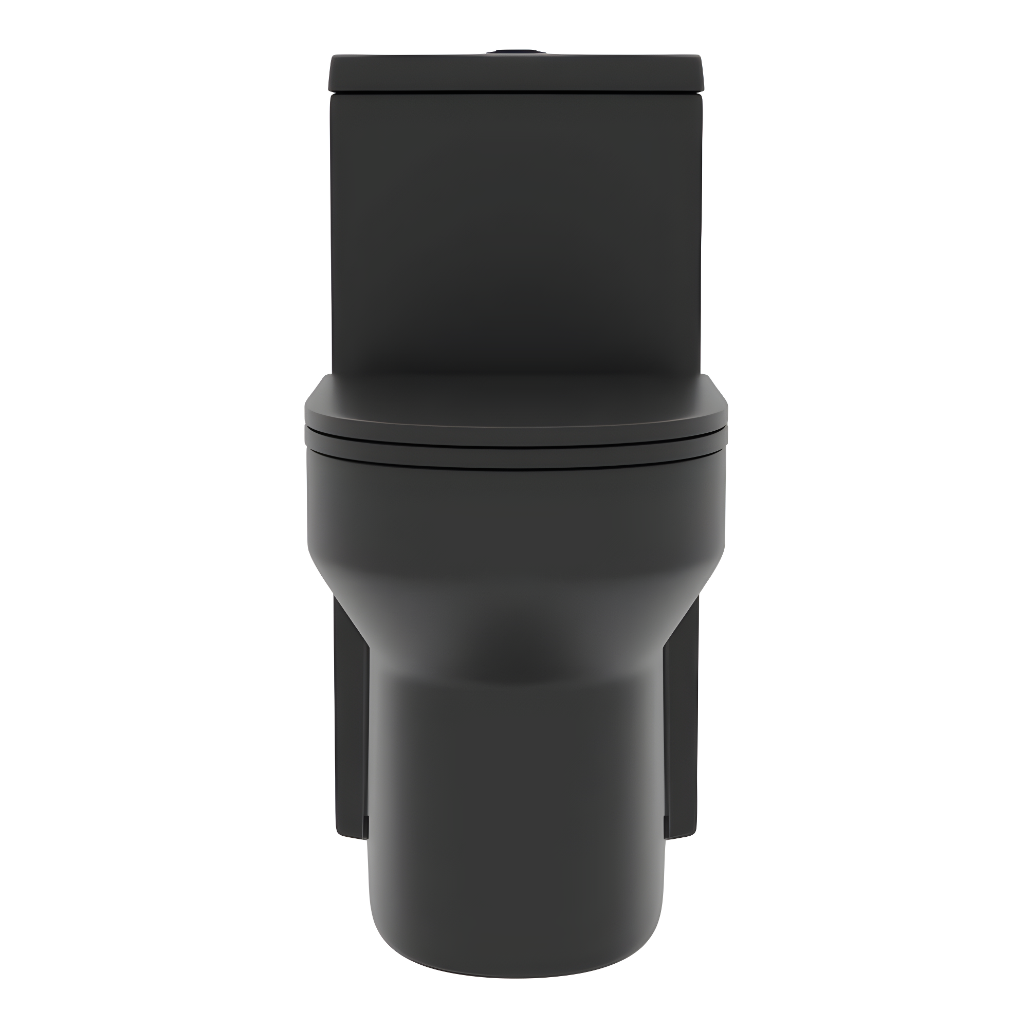 Liberty Compact Toilet, Modern One-Piece Round Toilet with Dual Flush, Easy Cleaning Fully Skirted Design(Seat Included)